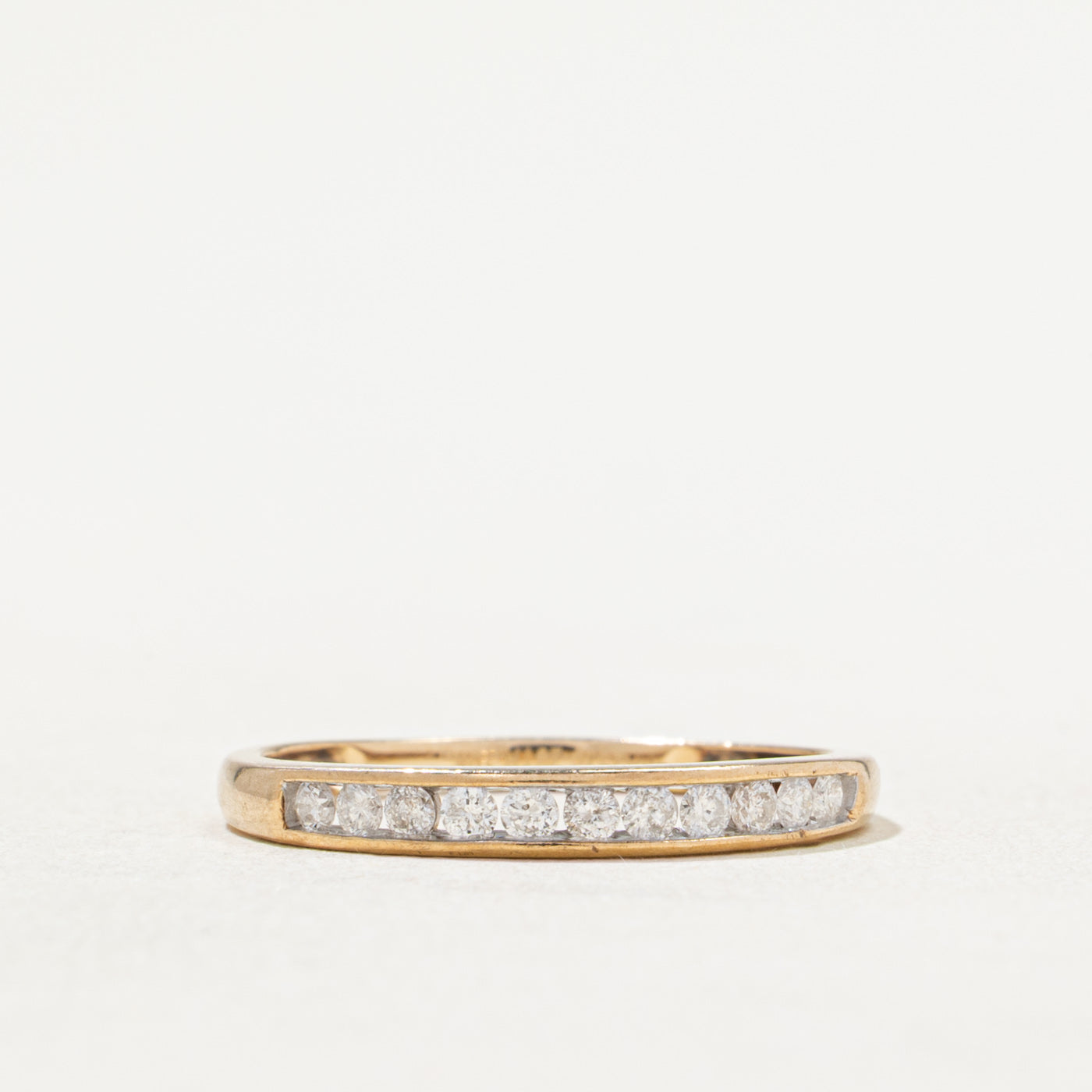 Channel Set Semi Eternity Diamond Band | 0.20ctw | SZ 6.5