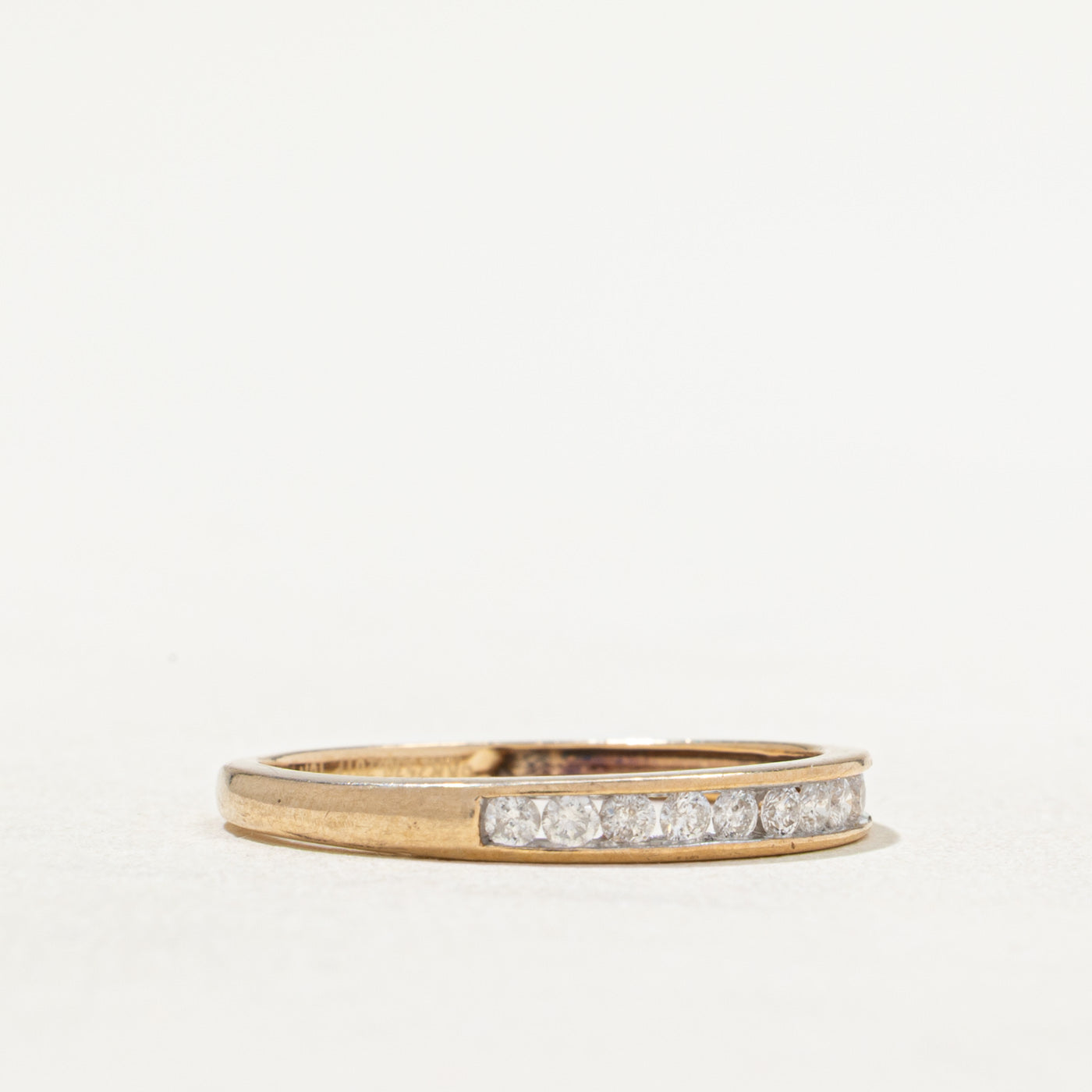 Channel Set Semi Eternity Diamond Band | 0.20ctw | SZ 6.5