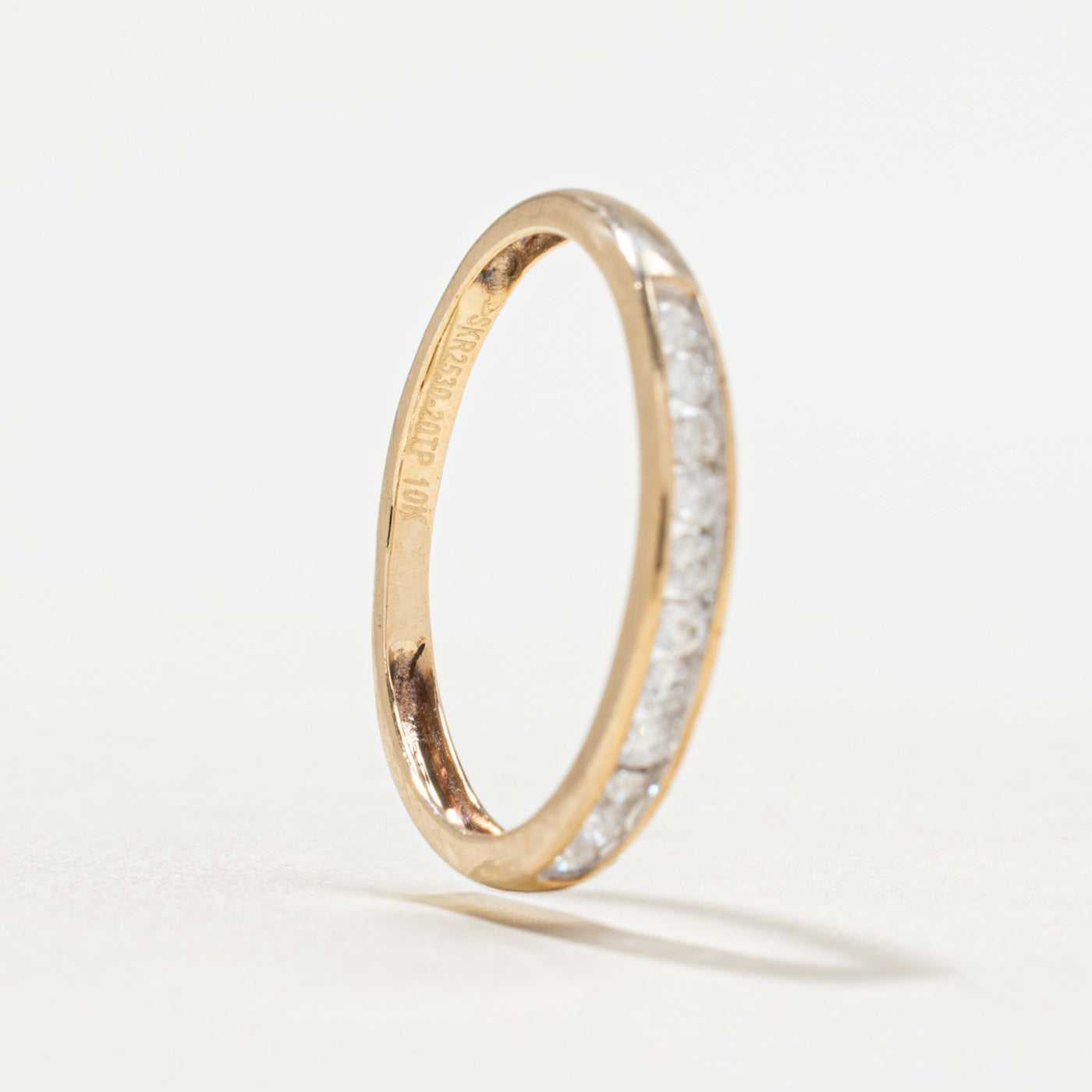 Channel Set Semi Eternity Diamond Band | 0.20ctw | SZ 6.5