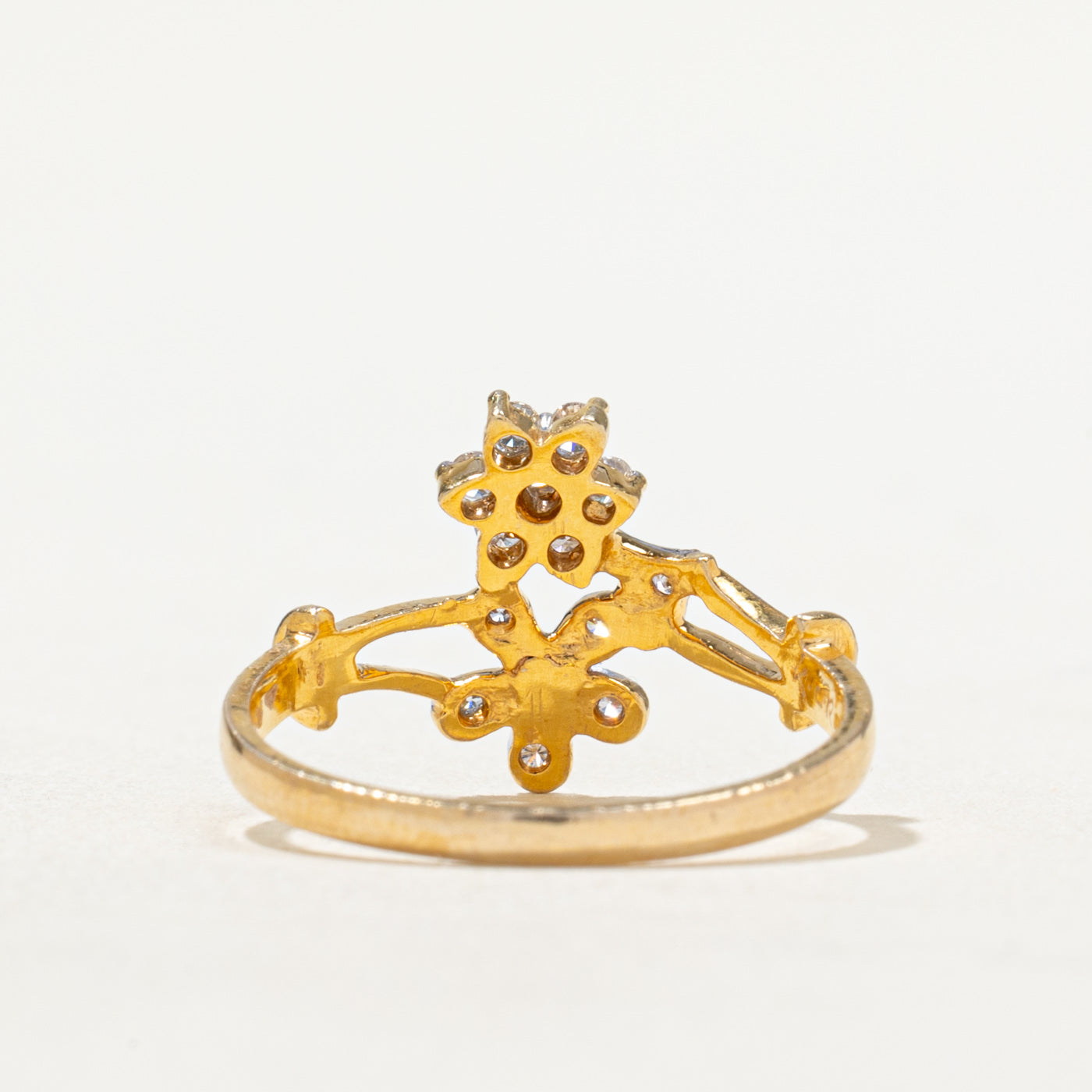 Diamond Floral Ring | 0.20ctw | SZ 6.75