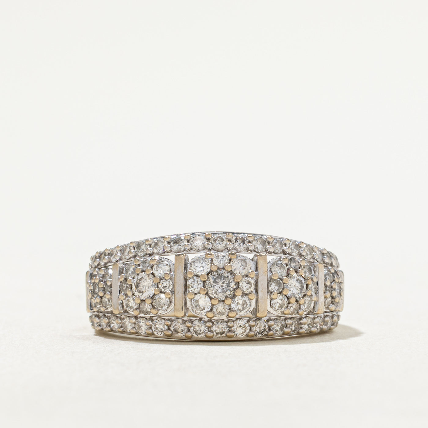 Diamond Multi Halo Ring | 0.90ctw | SZ 7.5