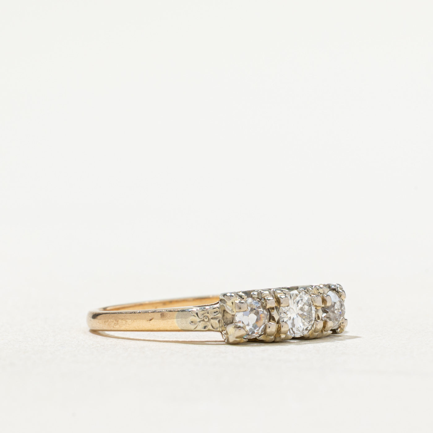 Three Stone Diamond Ring | 0.44ctw | SZ 5.75