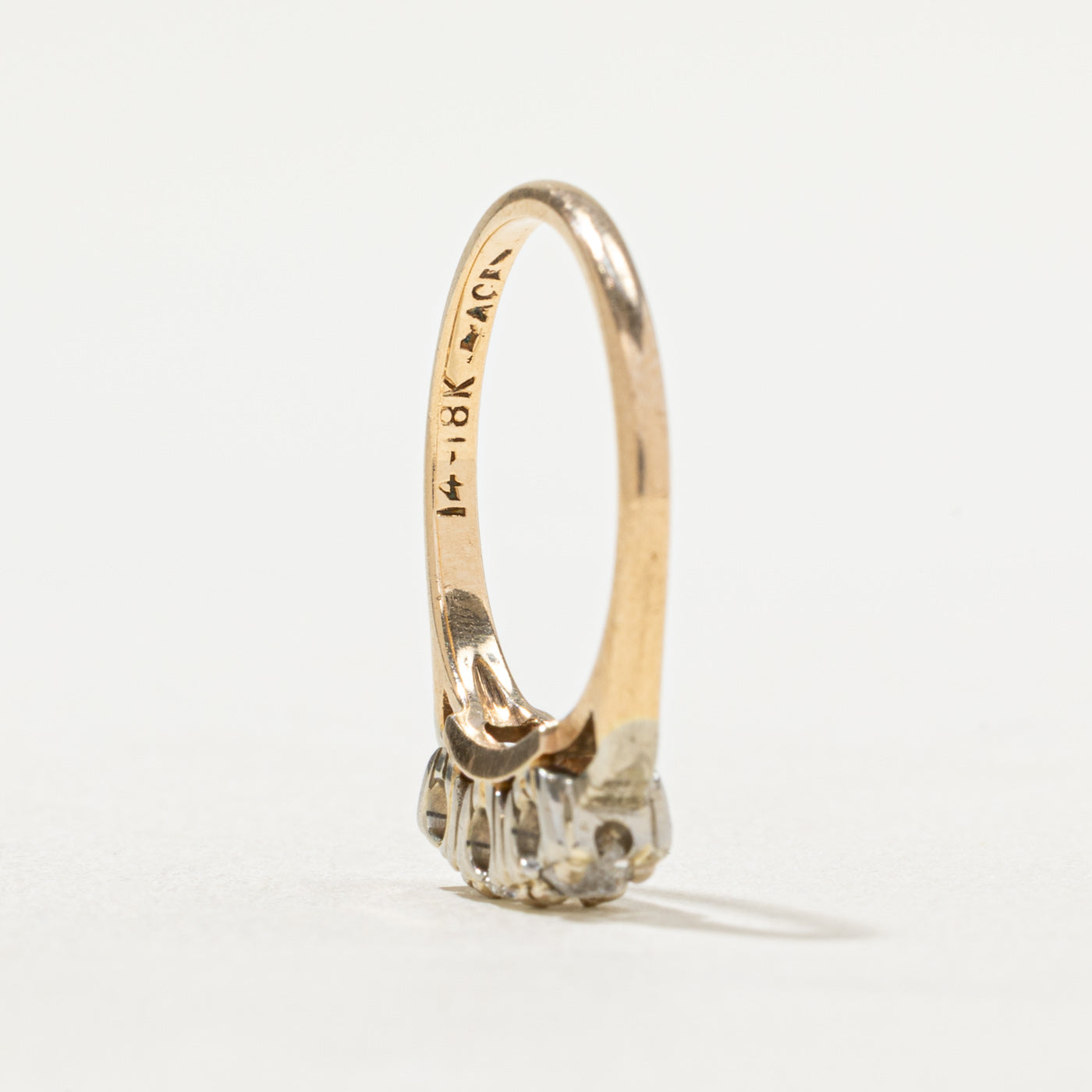 Three Stone Diamond Ring | 0.44ctw | SZ 5.75