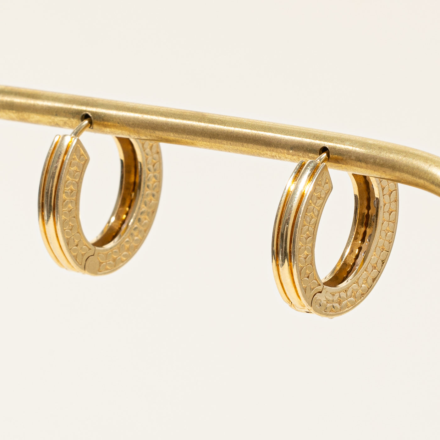 Ornate Diamond Huggie Earrings | 0.66ctw |