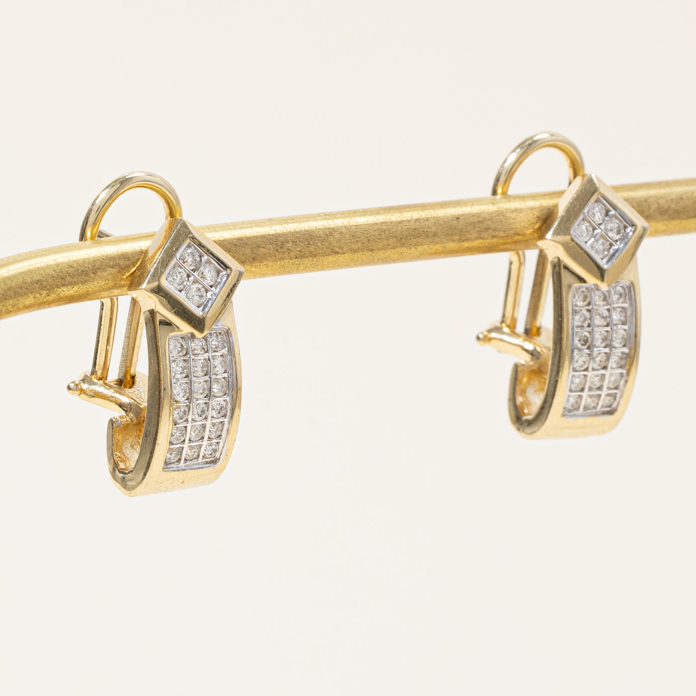 Pave Set Diamond Earrings | 0.40ctw |