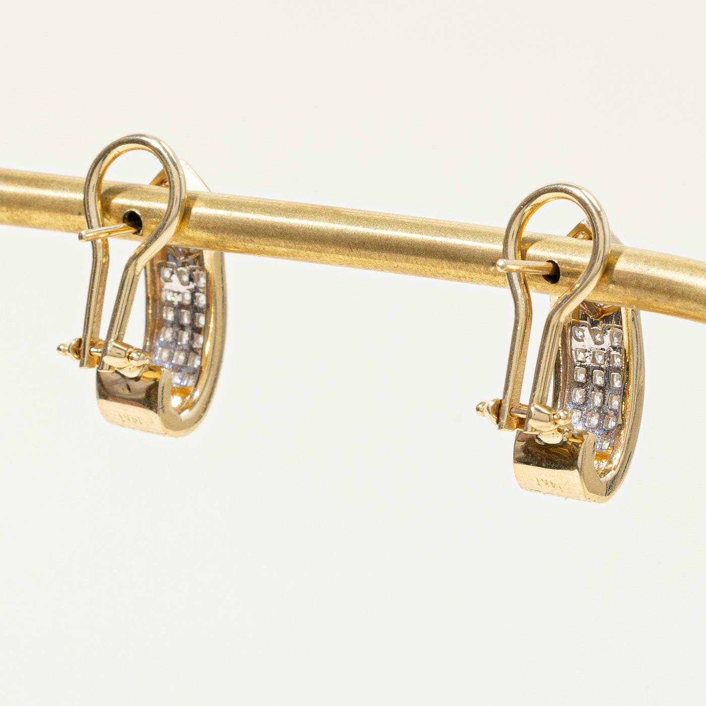Pave Set Diamond Earrings | 0.40ctw |