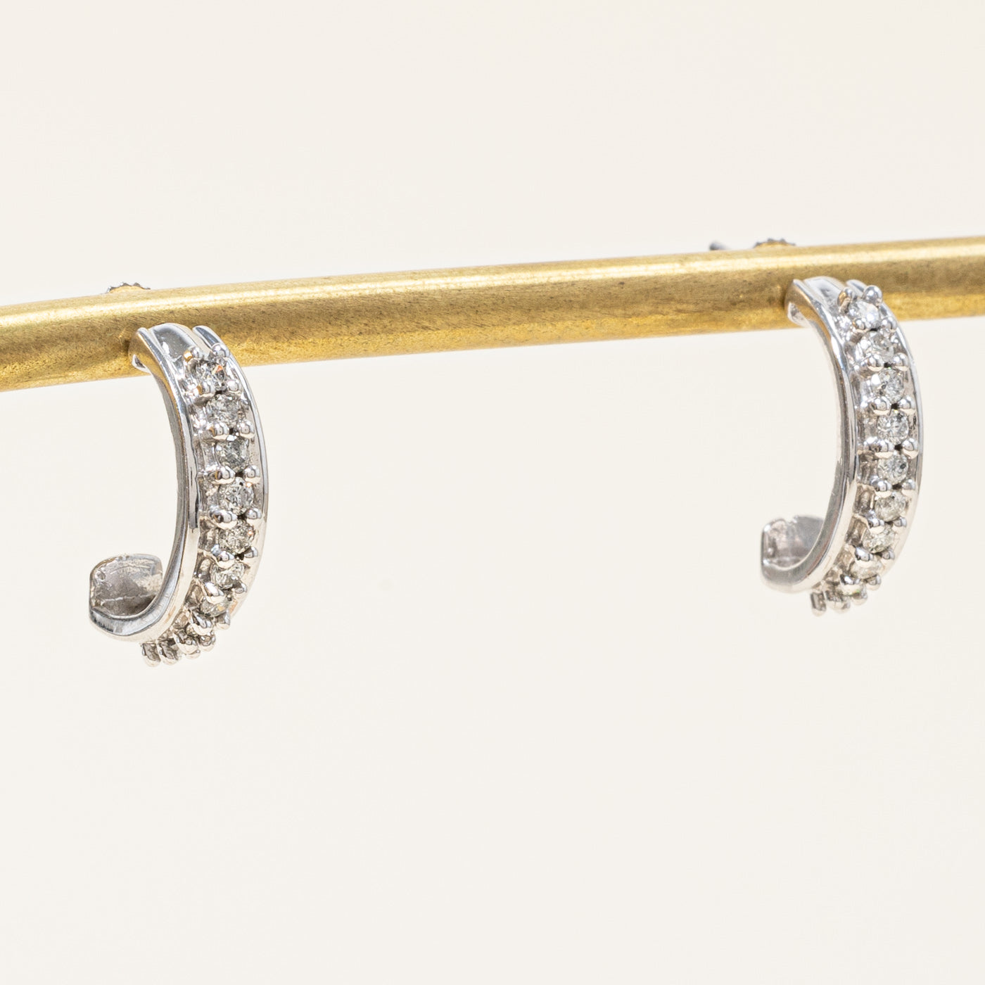 Diamond Half Huggie Earrings | 0.40ctw |