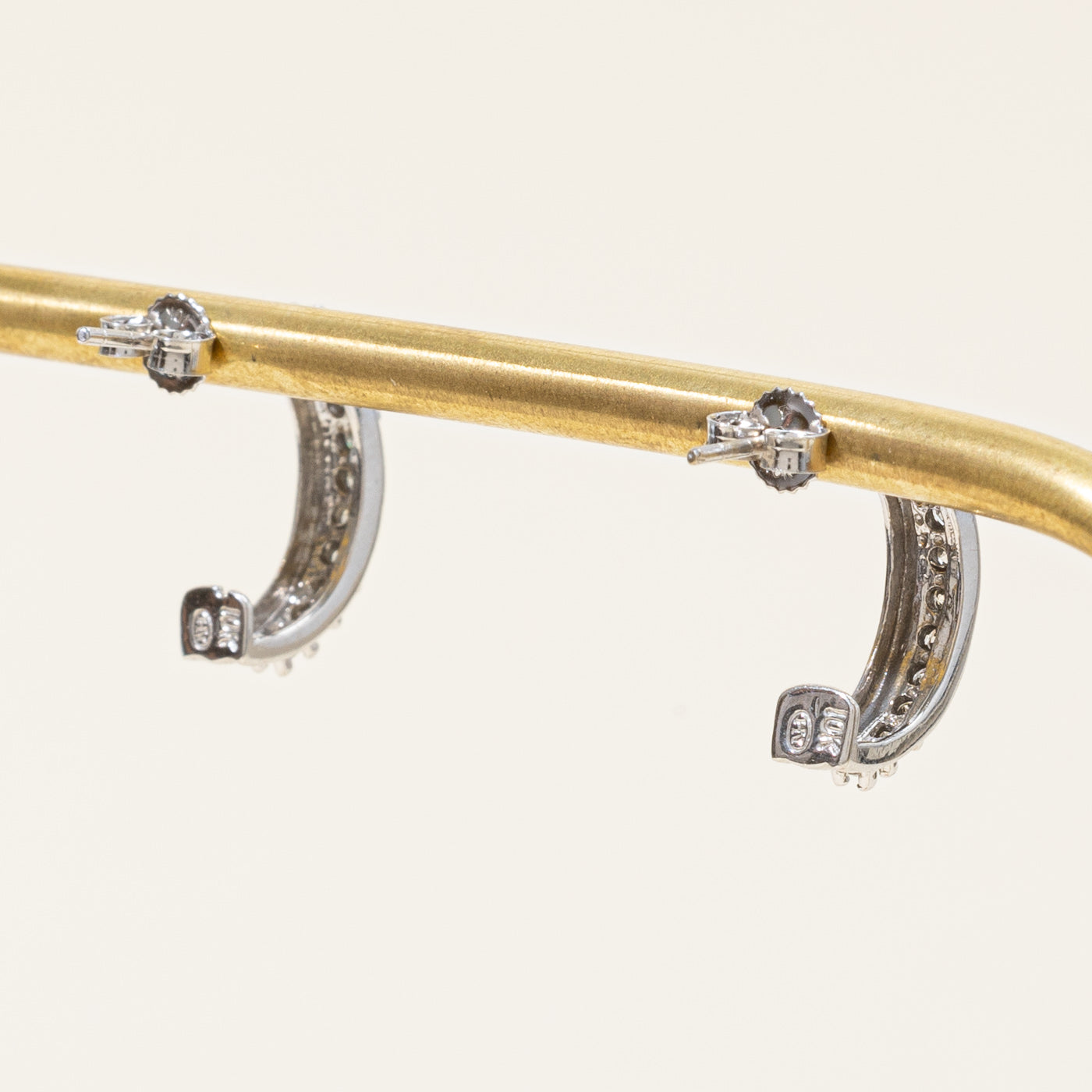 Diamond Half Huggie Earrings | 0.40ctw |