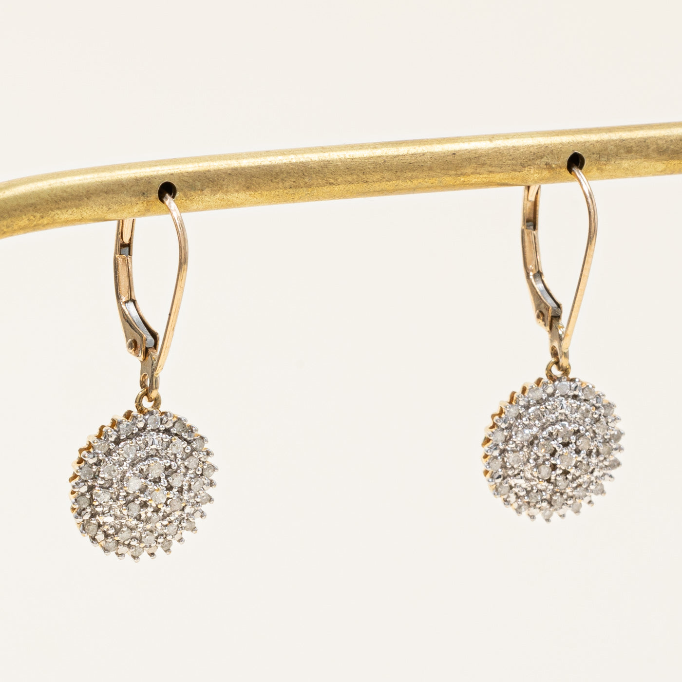 Pave Set Diamond Drop Earrings | 0.30ctw |