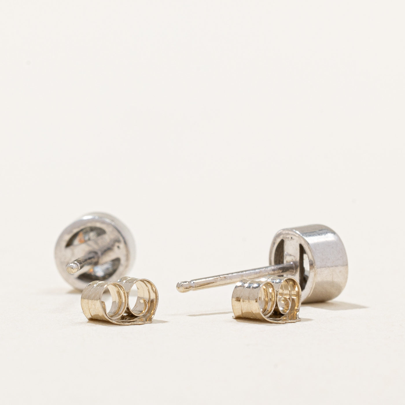 Bezel Set Diamond Stud Earrings | 0.55ctw |