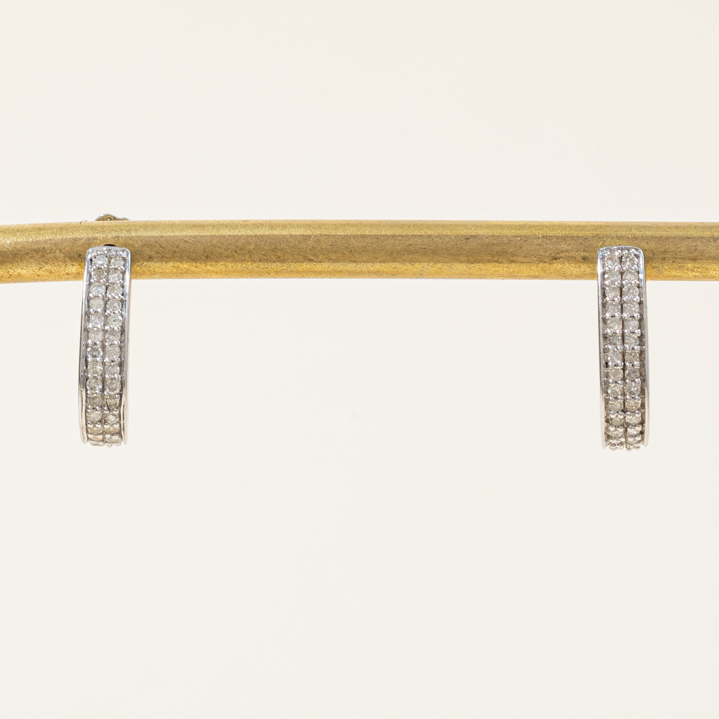Diamond Half Huggie Earrings | 0.30ctw |