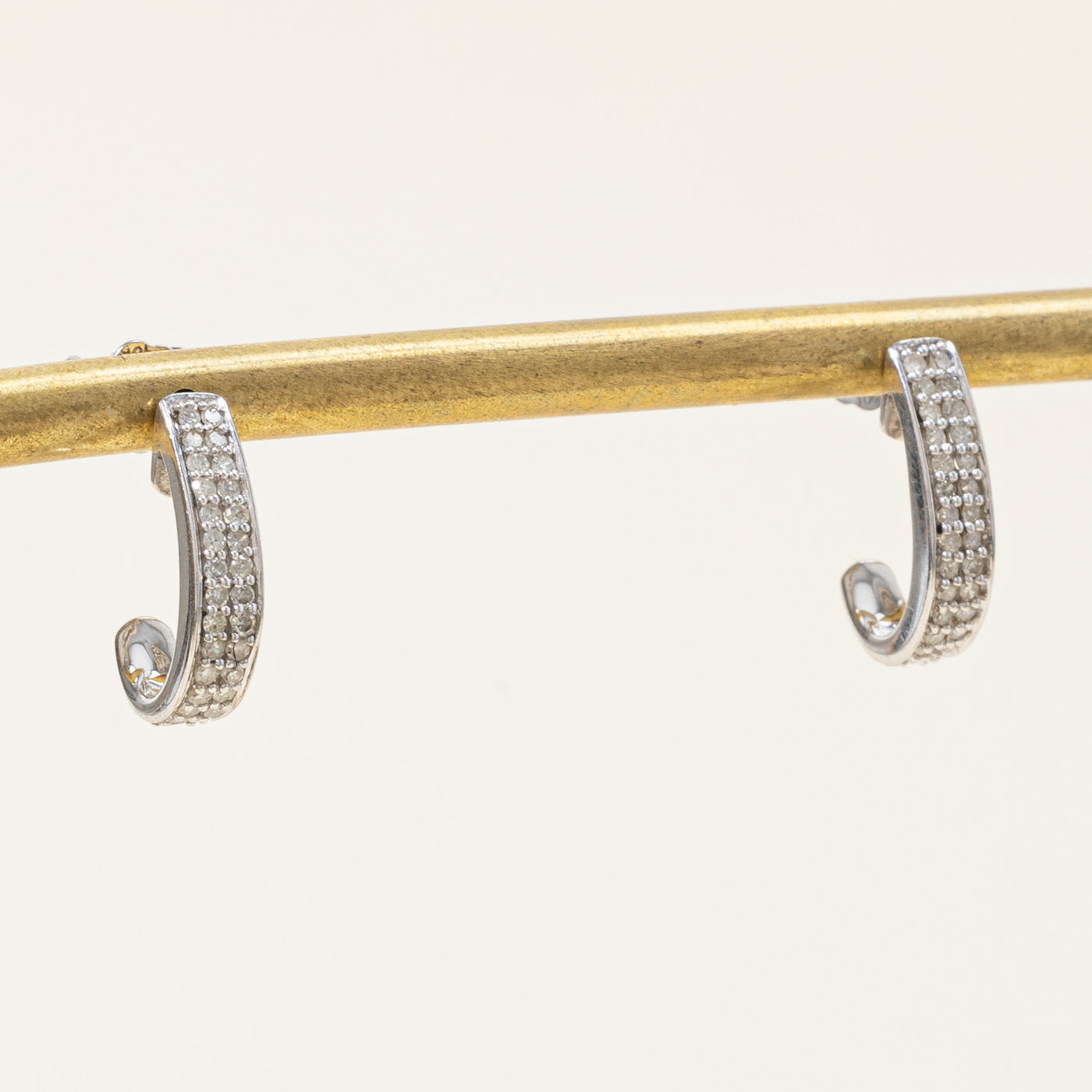 Diamond Half Huggie Earrings | 0.30ctw |