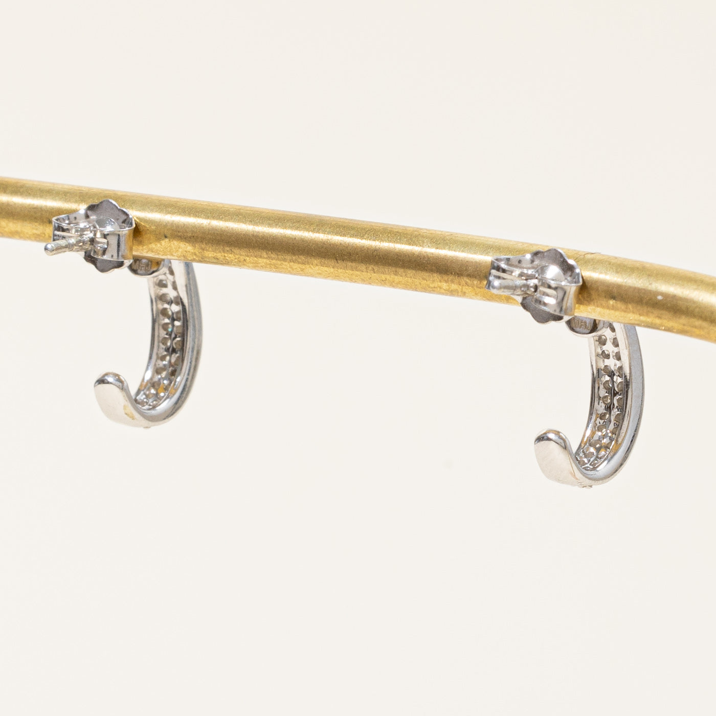 Diamond Half Huggie Earrings | 0.30ctw |