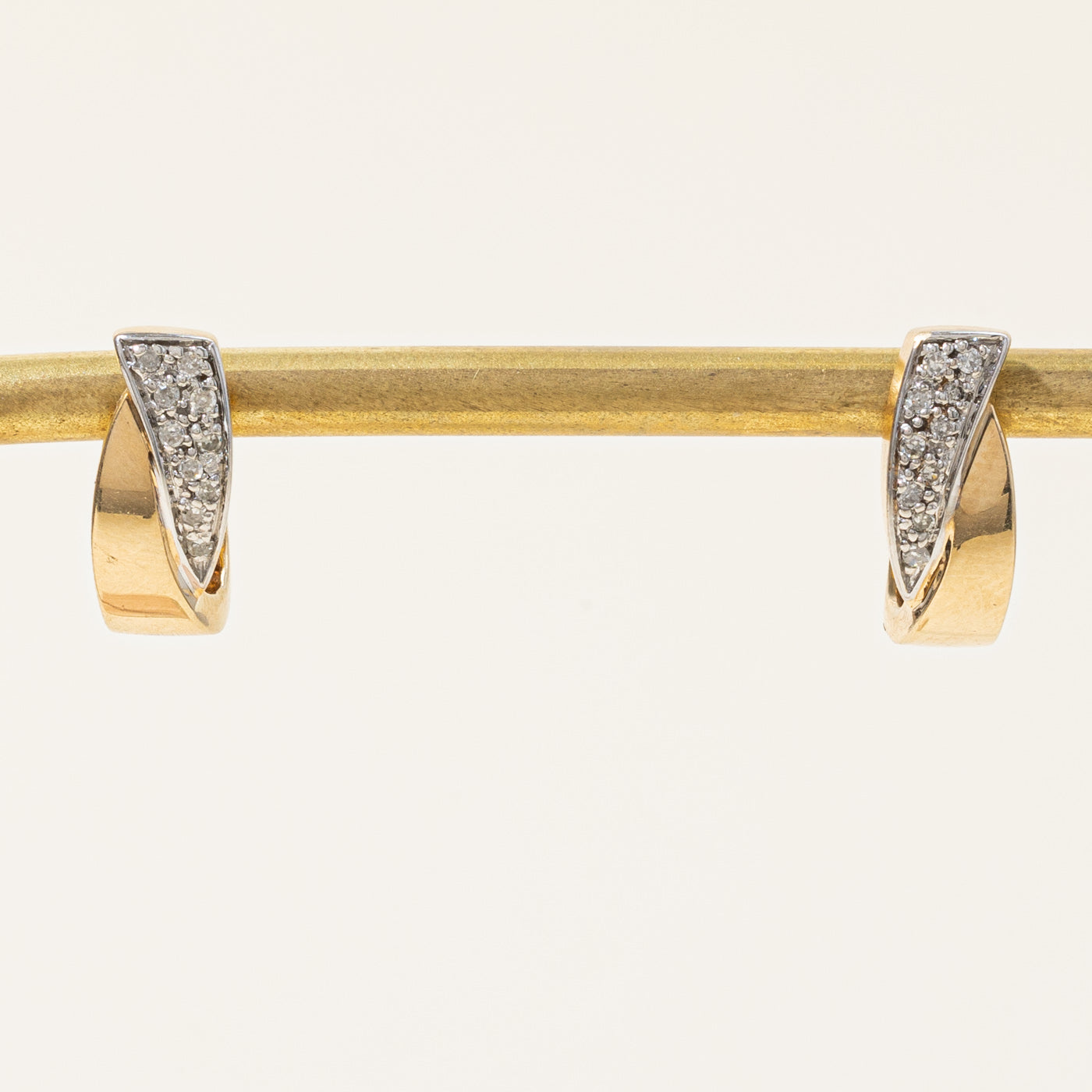 Boucles d'oreilles créoles en diamants | 0,14 ct |