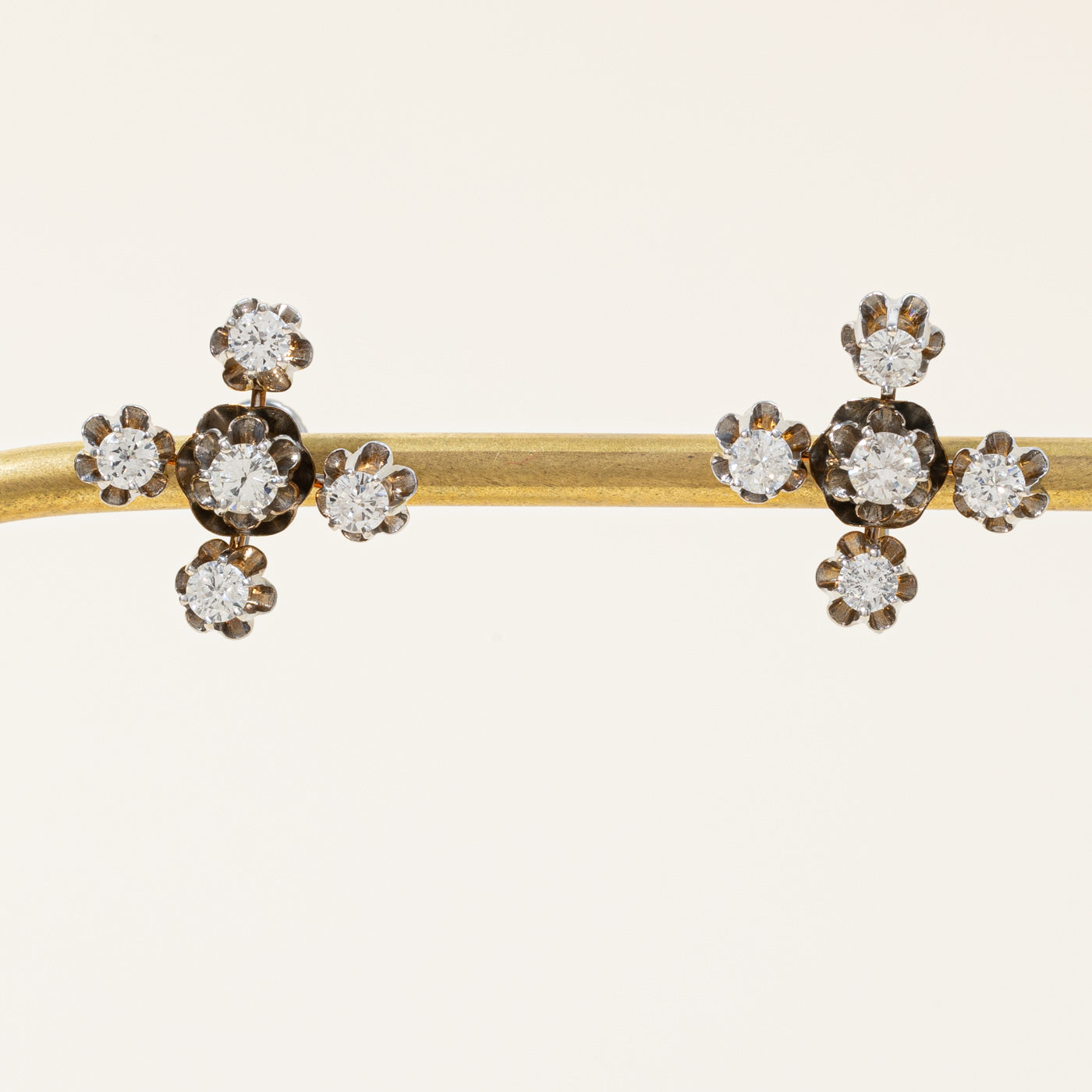 Diamond Screw Back Earrings | 1.43ctw |