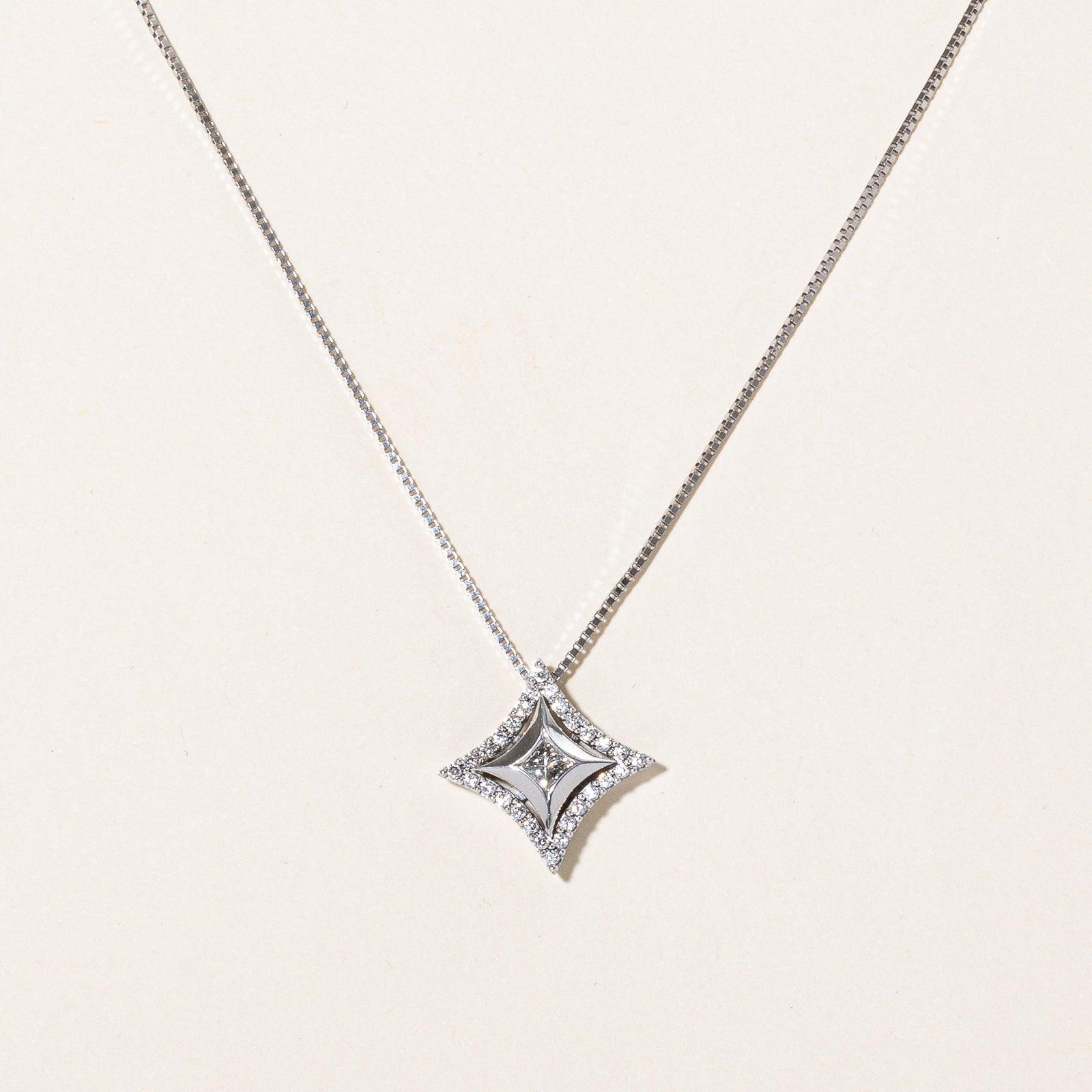Diamond Pendant & Necklace | 0.31ctw | 18" |