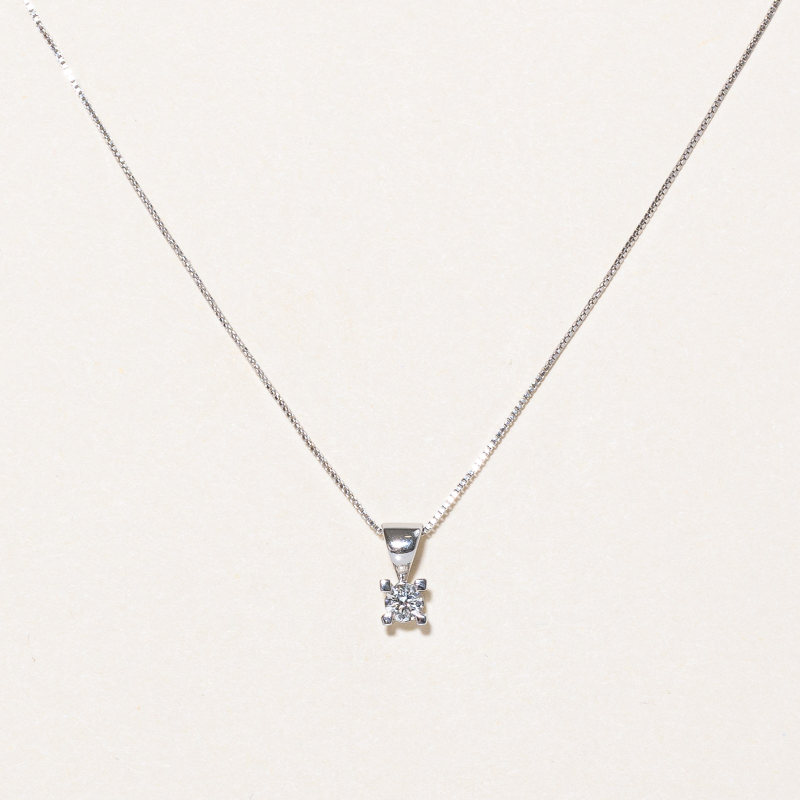 Diamond Pendant & Necklace | 0.14ct | 15" |