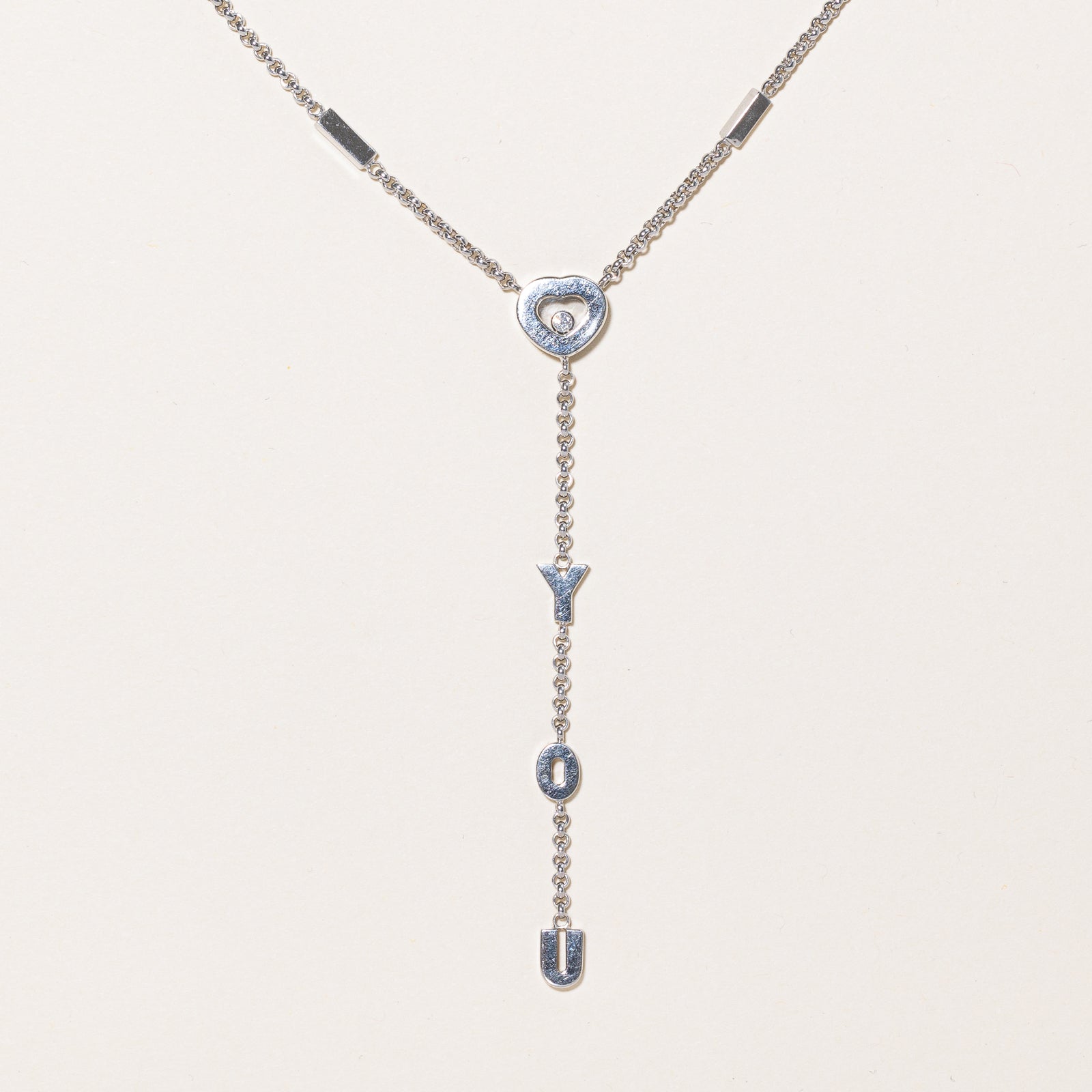 Diamond "I <3 YOU" Necklace | 0.04ct | 17" |