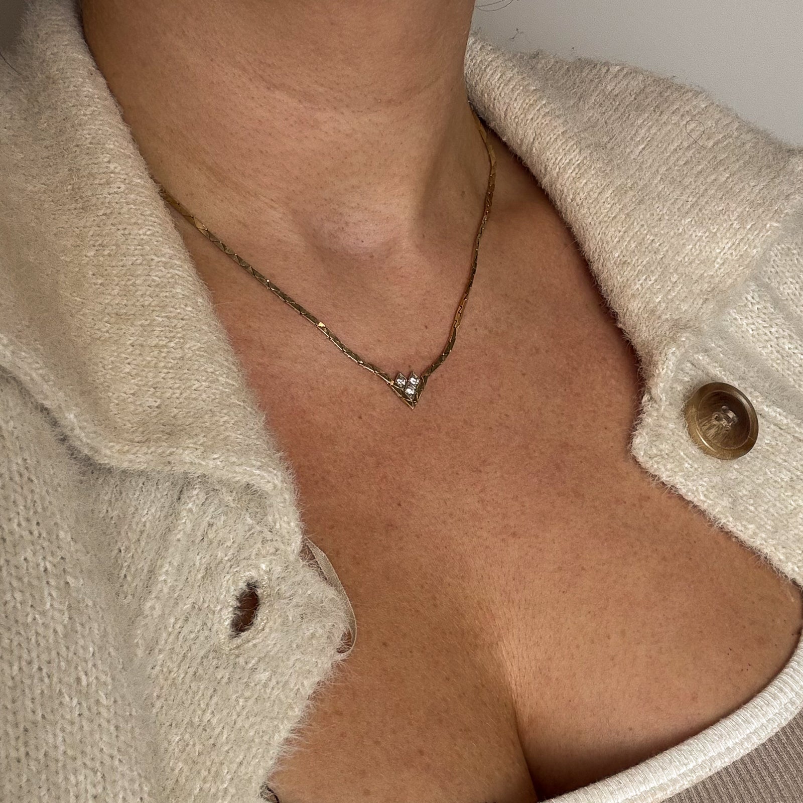 Diamond Heart Necklace | 0.16ctw | 16" |