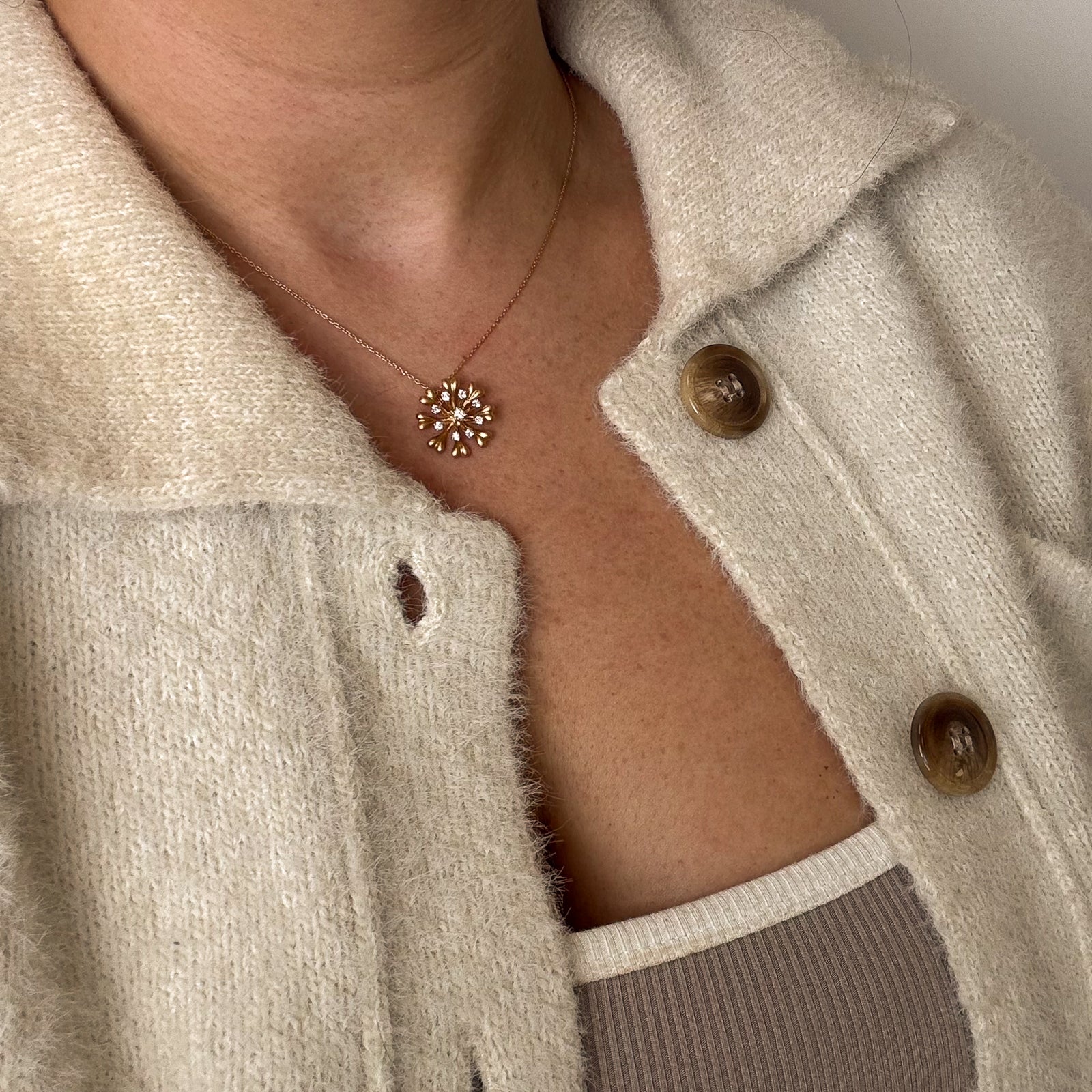 Diamond Necklace | 0.18ctw | 15.5" |