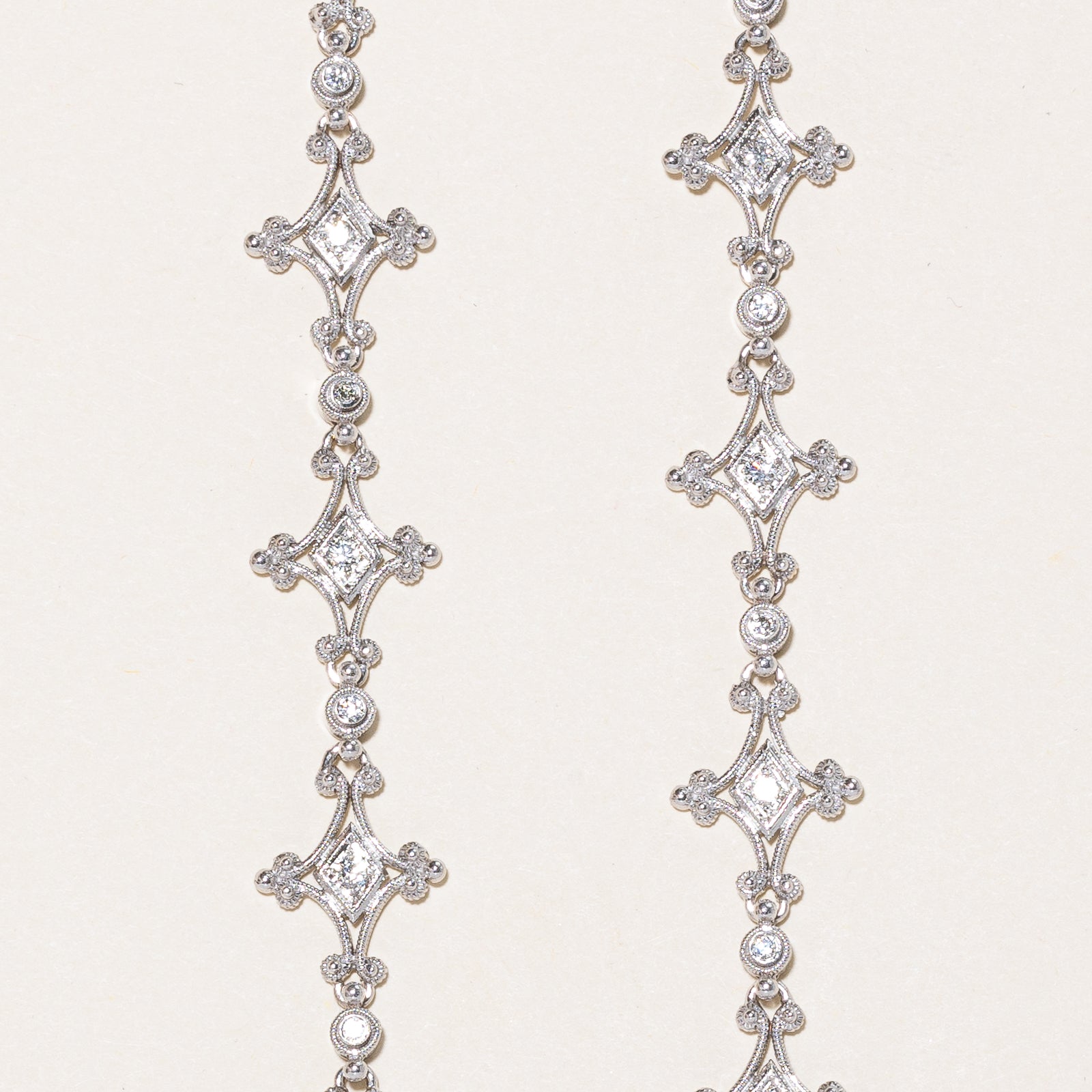Ornate Diamond Necklace | 1.20ctw | 17" |