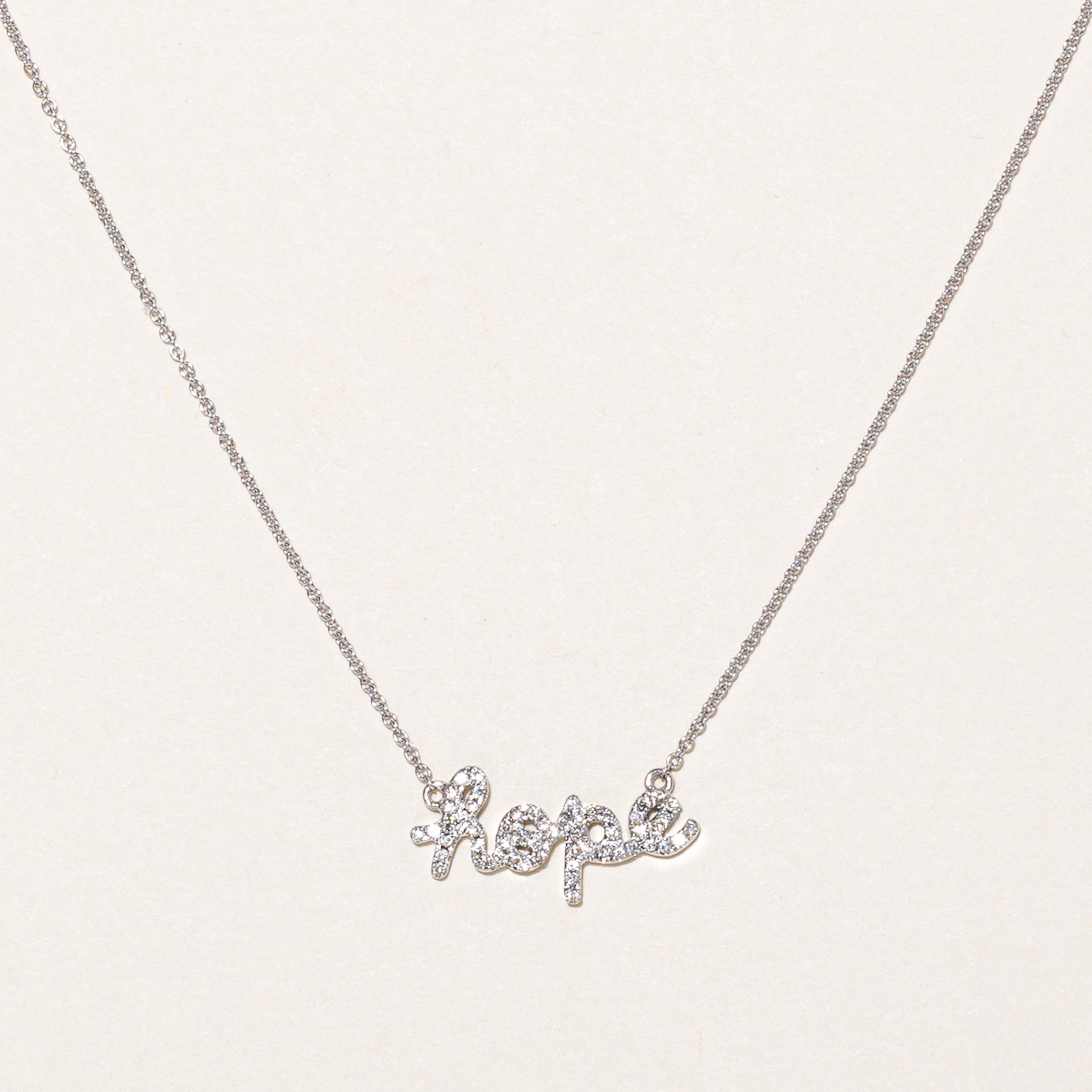 Diamond 'Hope" Pendant Necklace | 0.10ctw | 16" |
