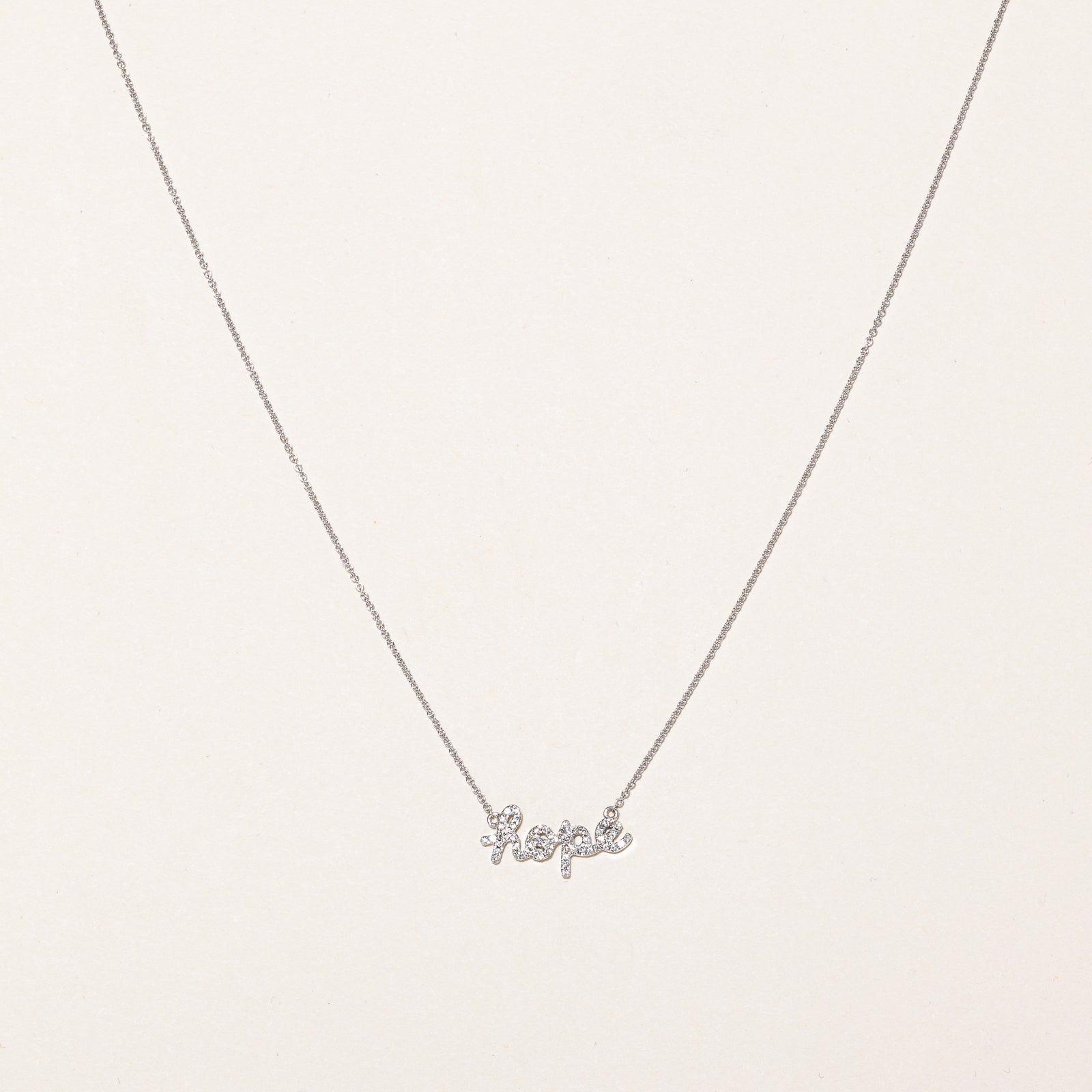Diamond 'Hope" Pendant Necklace | 0.10ctw | 16" |