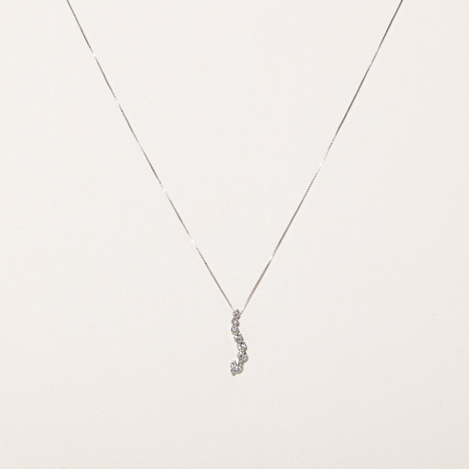 Diamond Drop Pendant & Necklace | 0.47ctw | 16.5" |
