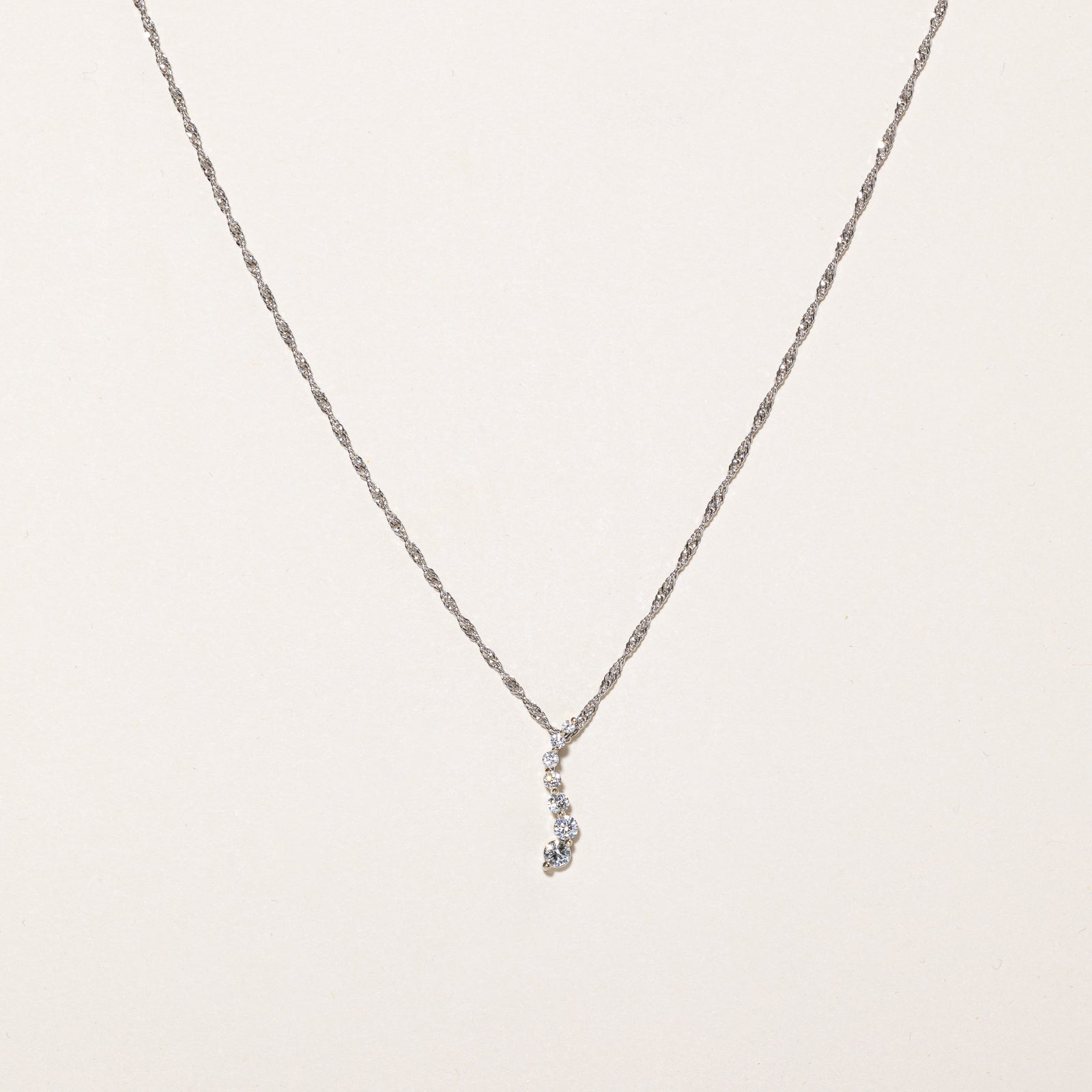Diamond Drop Pendant & Necklace | 0.53ctw | 18" |