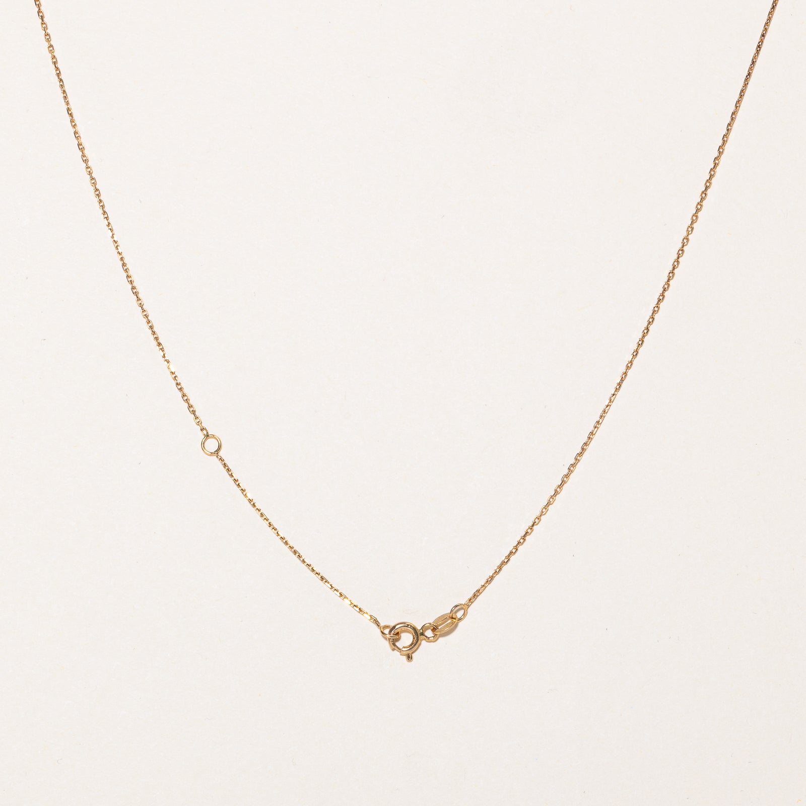 Diamond "H" Necklace | 0.10ctw | 18" |