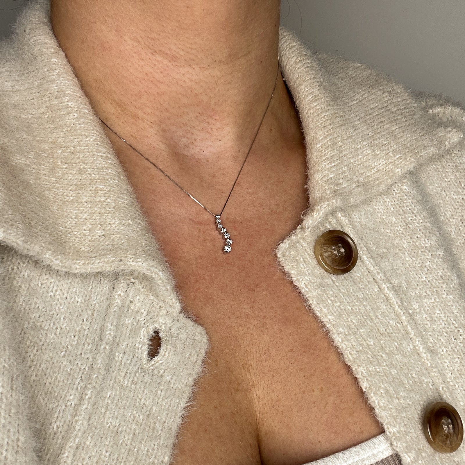 Diamond Drop Pendant & Necklace | 0.47ctw | 16.5" |