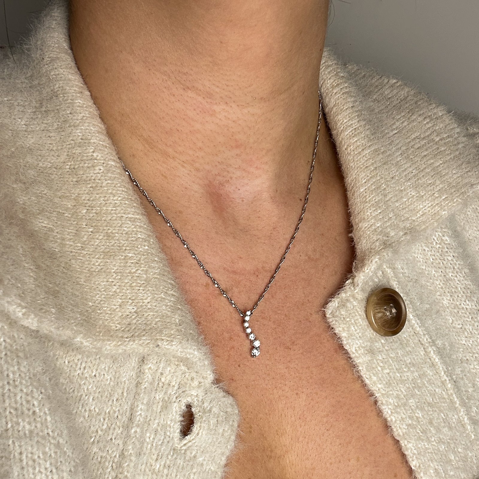 Diamond Drop Pendant & Necklace | 0.53ctw | 18" |