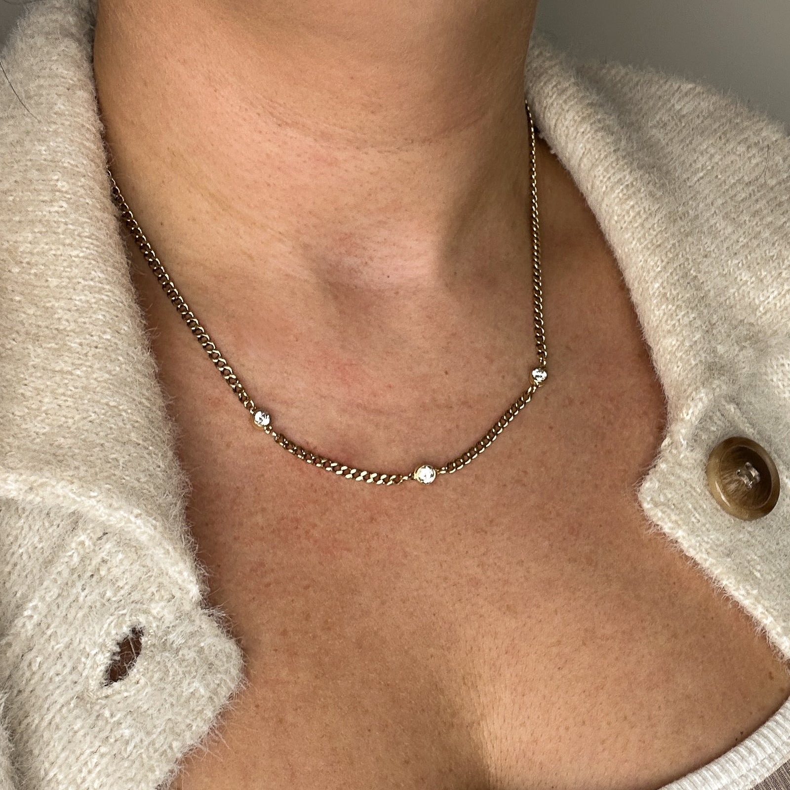 Collier à maillons en diamants | 0,63 ct | 43 cm |