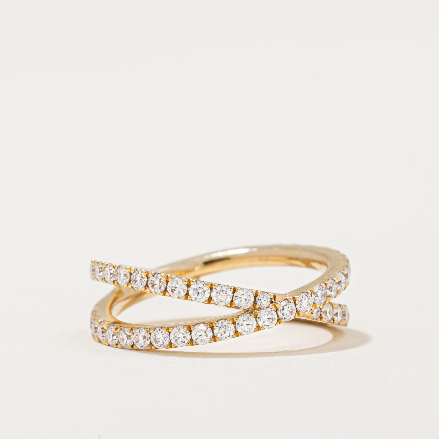 Diamond Overlapping Ring | 0.74ctw | SZ 5 |