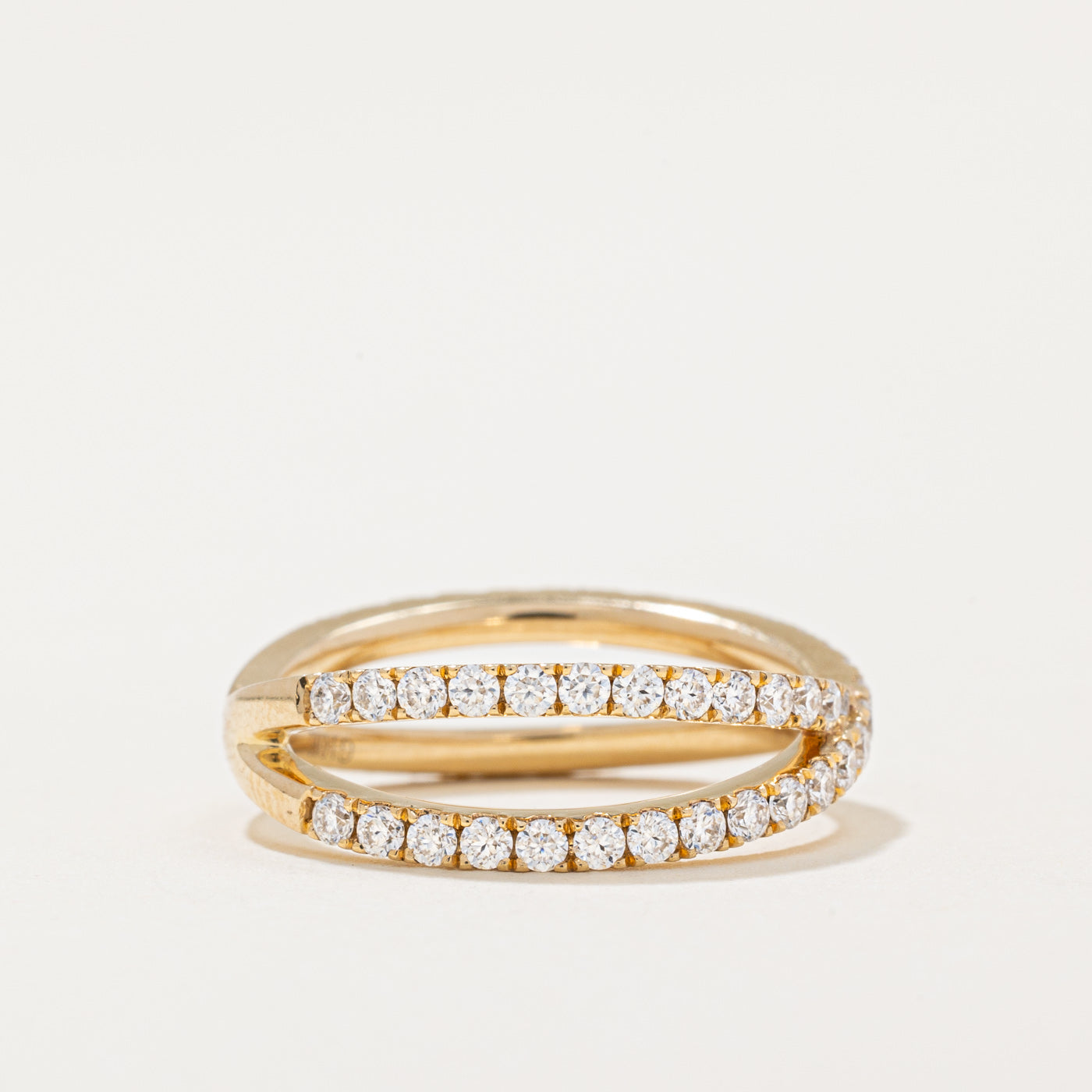 Diamond Overlapping Ring | 0.74ctw | SZ 5 |