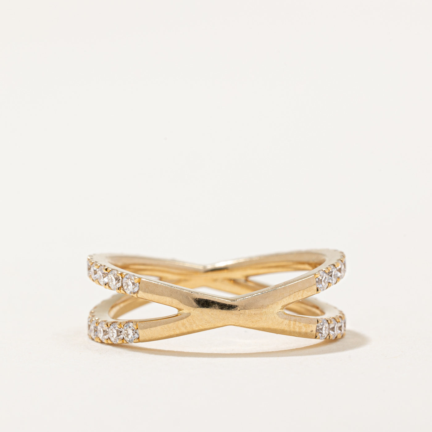 Diamond Overlapping Ring | 0.74ctw | SZ 5 |