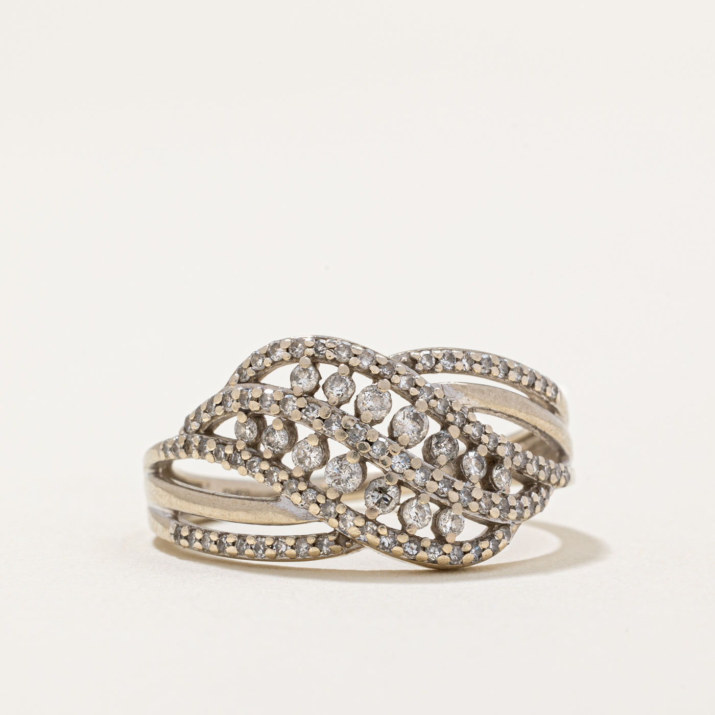 Diamond Waterfall Ring | 0.60ctw | SZ 7.25 |