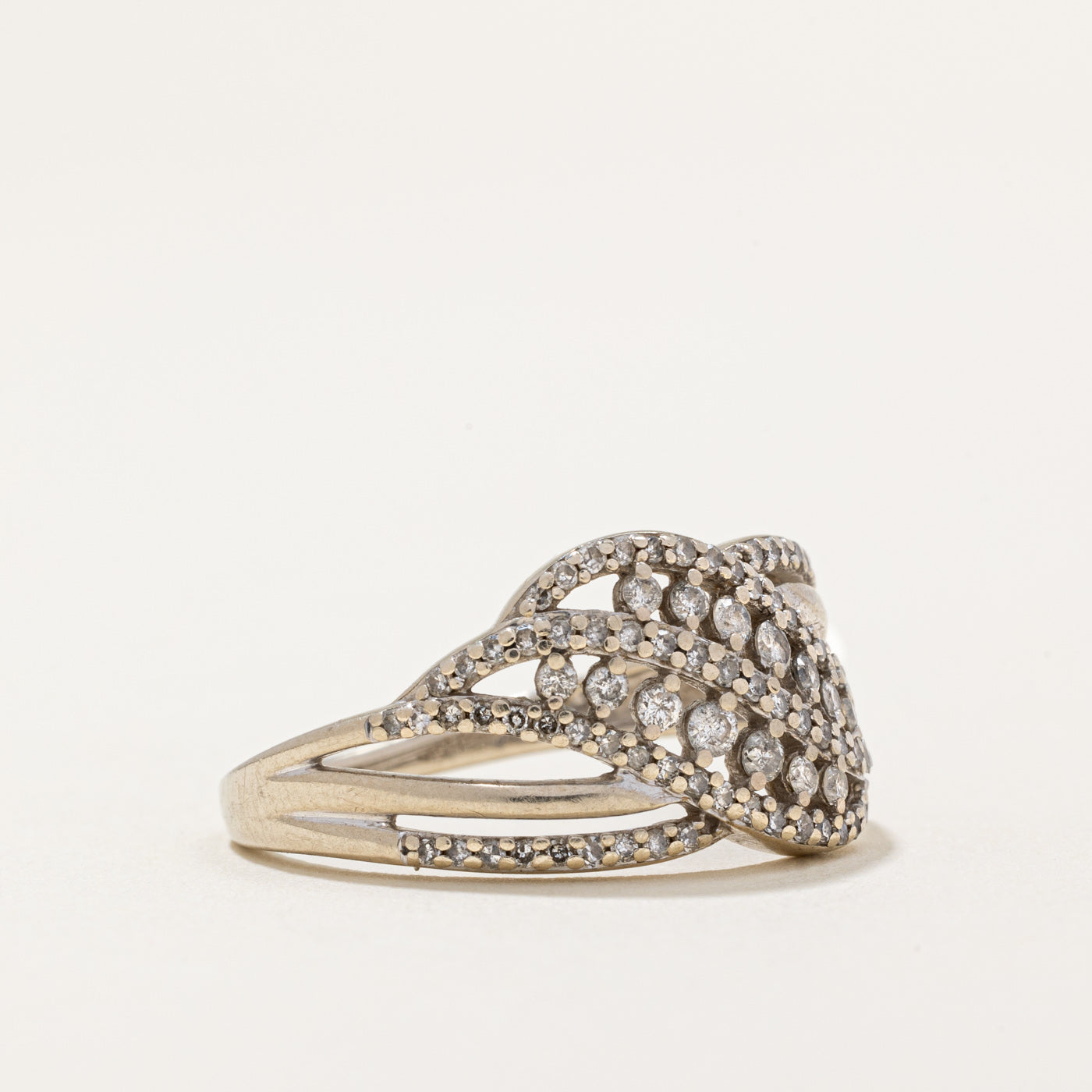 Diamond Waterfall Ring | 0.60ctw | SZ 7.25 |