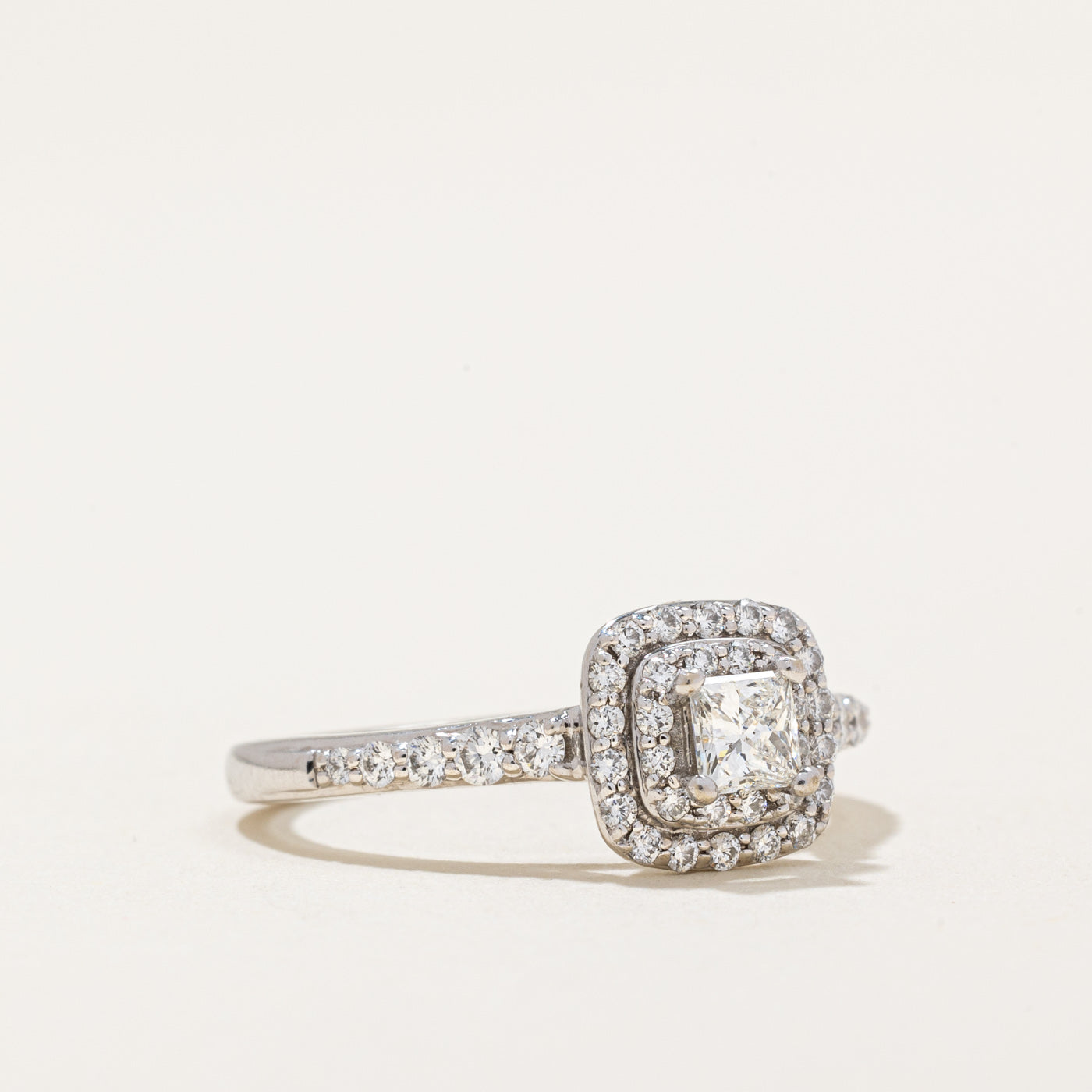 Diamond Halo Engagement Ring | 0.49ctw | SZ 5.25 |