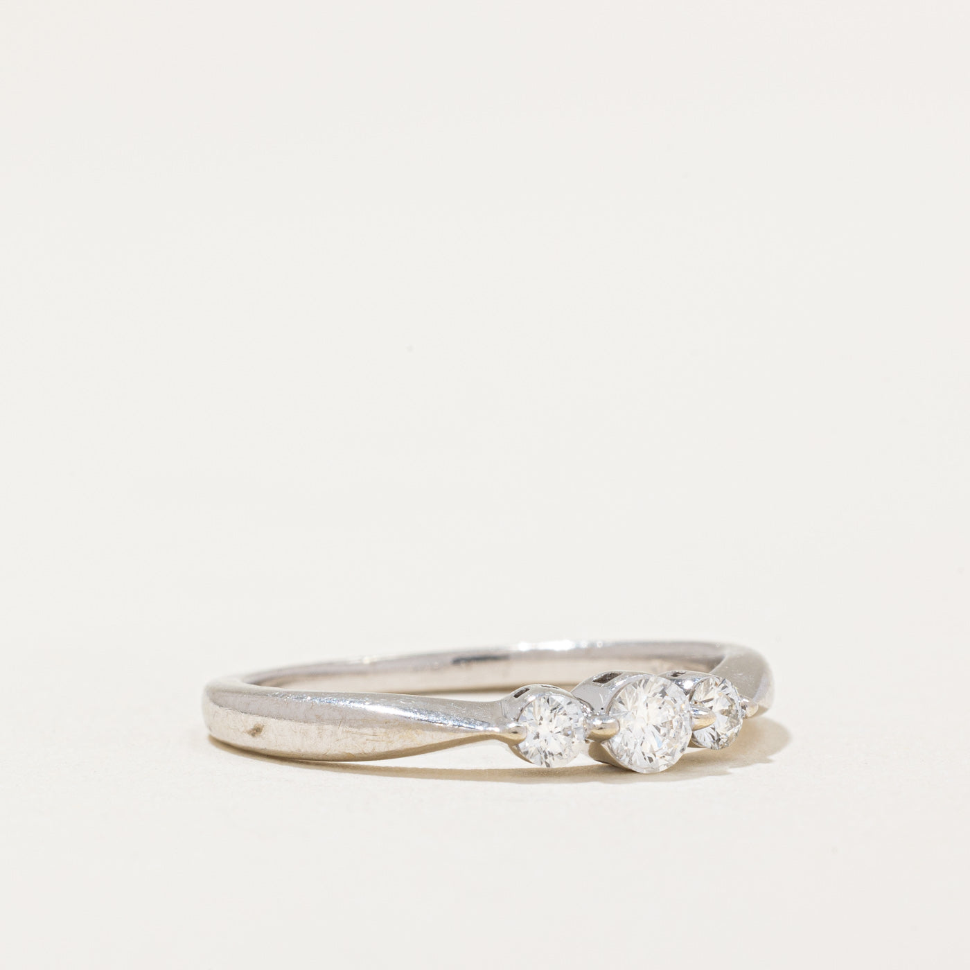 Three Stone Diamond Ring | 0.25ctw | SZ 5.75 |