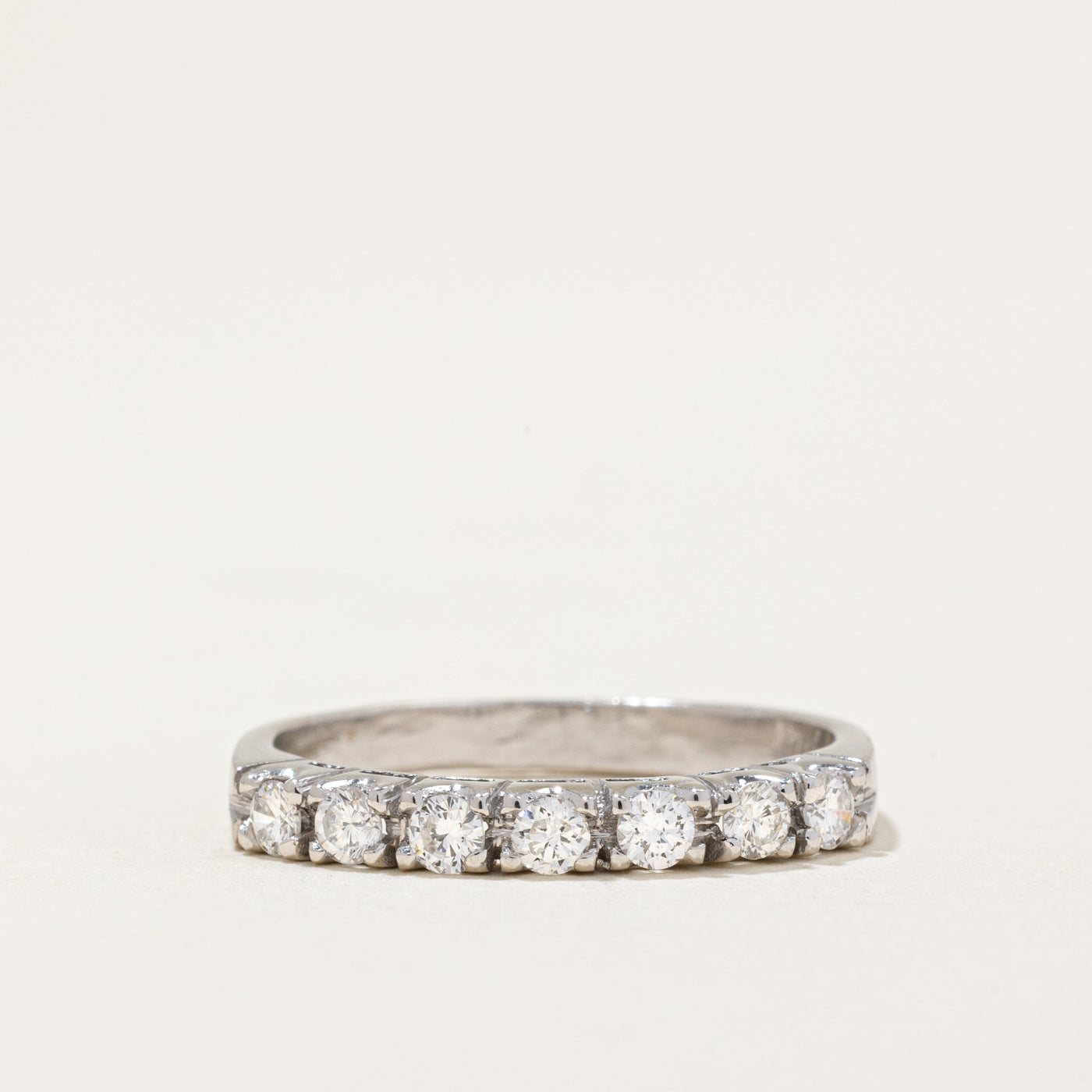 1986 Egyptian Diamond Semi Eternity Ring | 0.38ctw | SZ 7.25 |