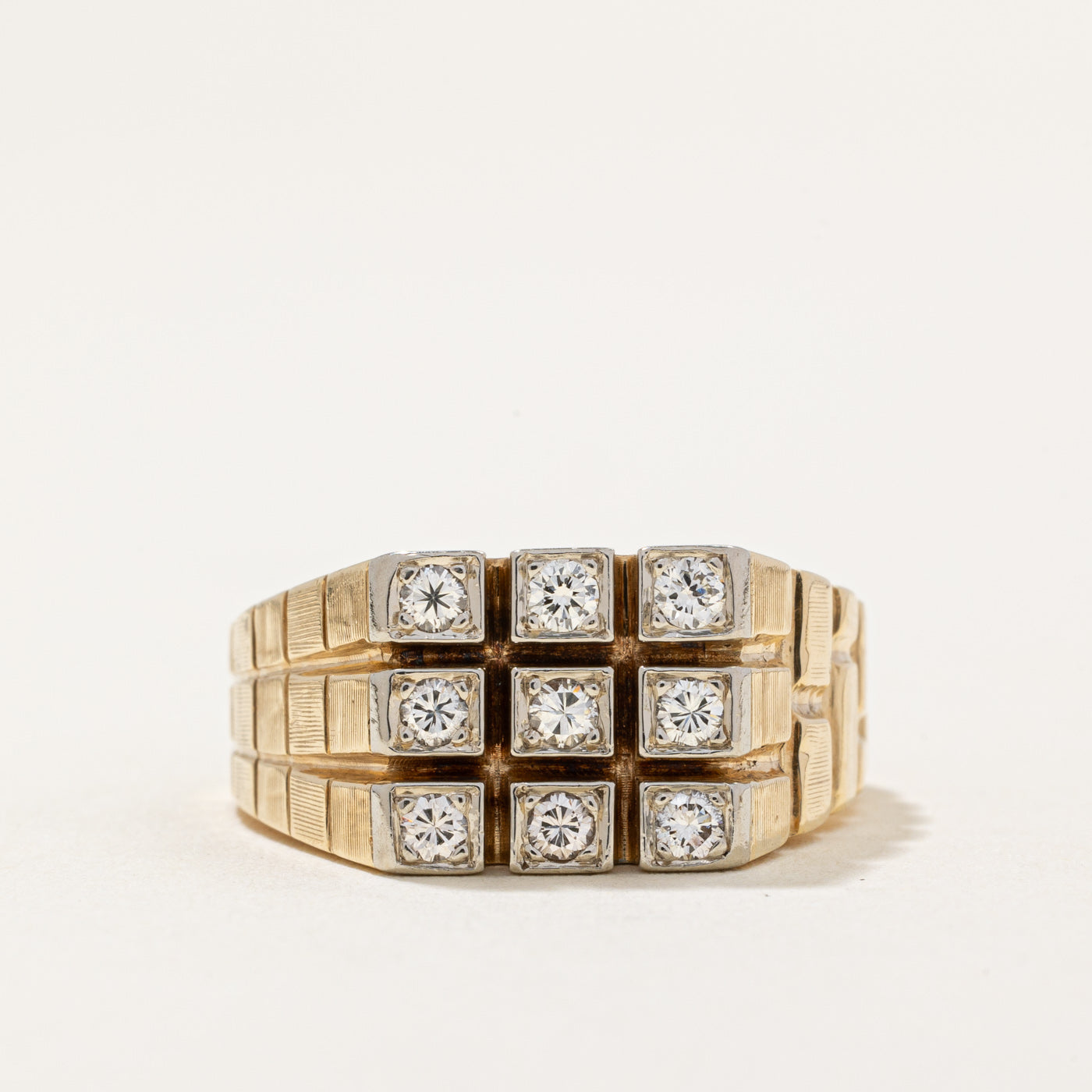 Diamond Grid Ring | 0.32ctw | SZ 7 |