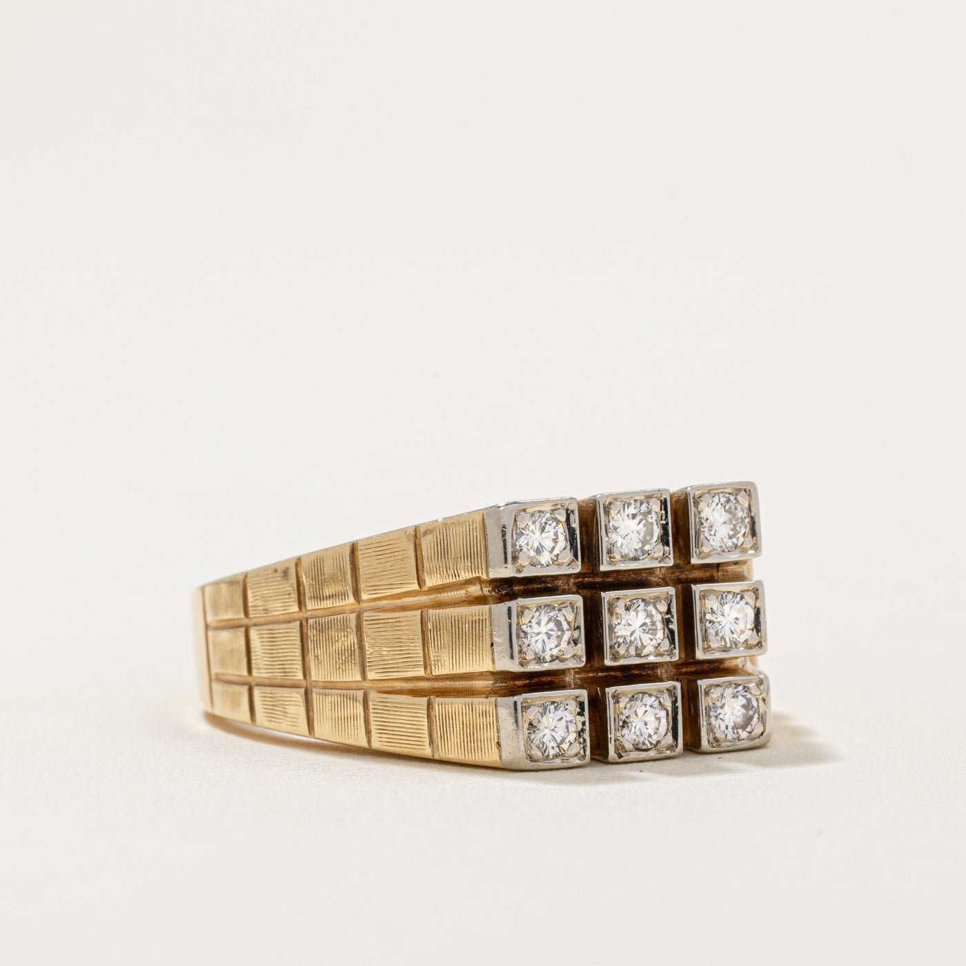 Diamond Grid Ring | 0.32ctw | SZ 7 |