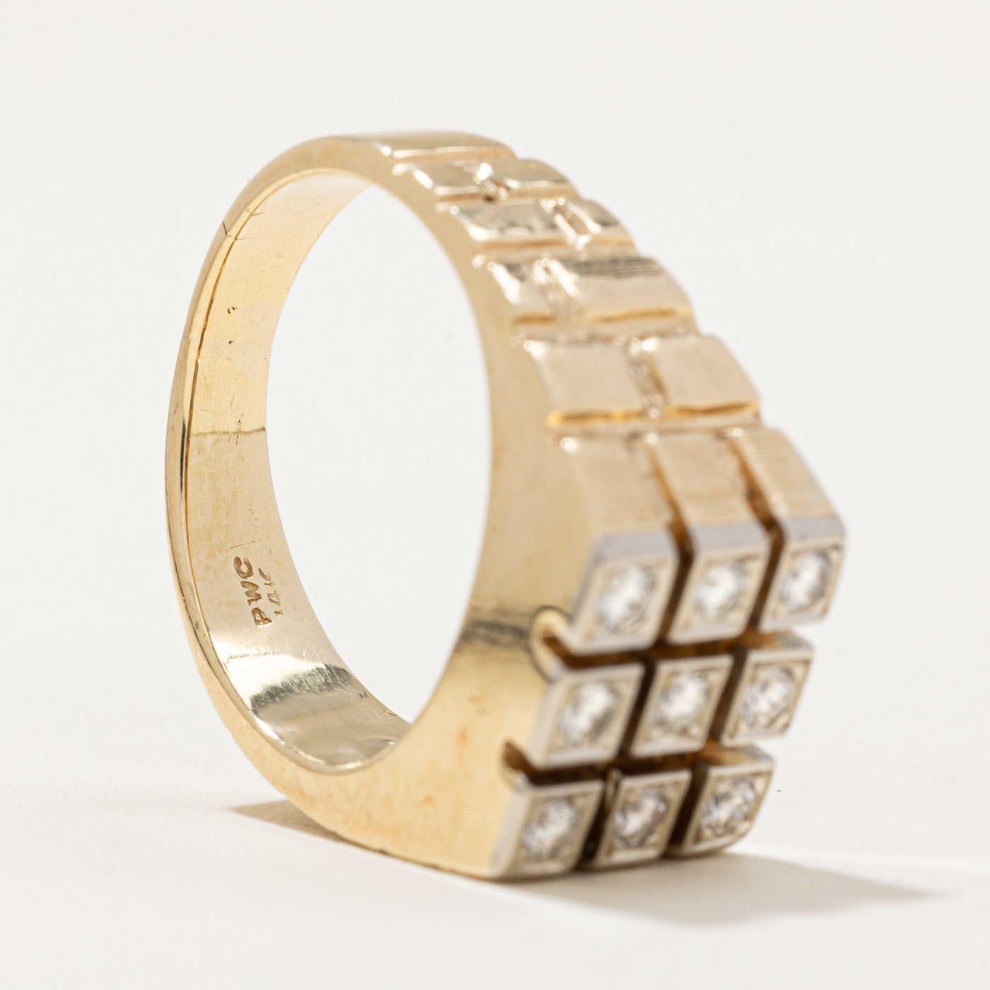 Diamond Grid Ring | 0.32ctw | SZ 7 |