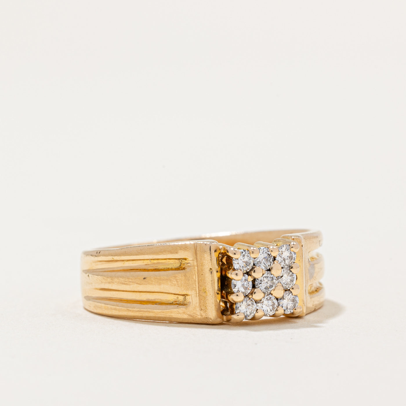 Diamond Grid Ring | 0.26ctw | SZ 9 |