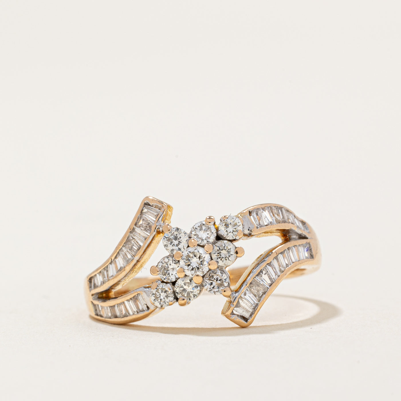 Diamond Waterfall Ring | 0.68ctw | SZ 6.5 |