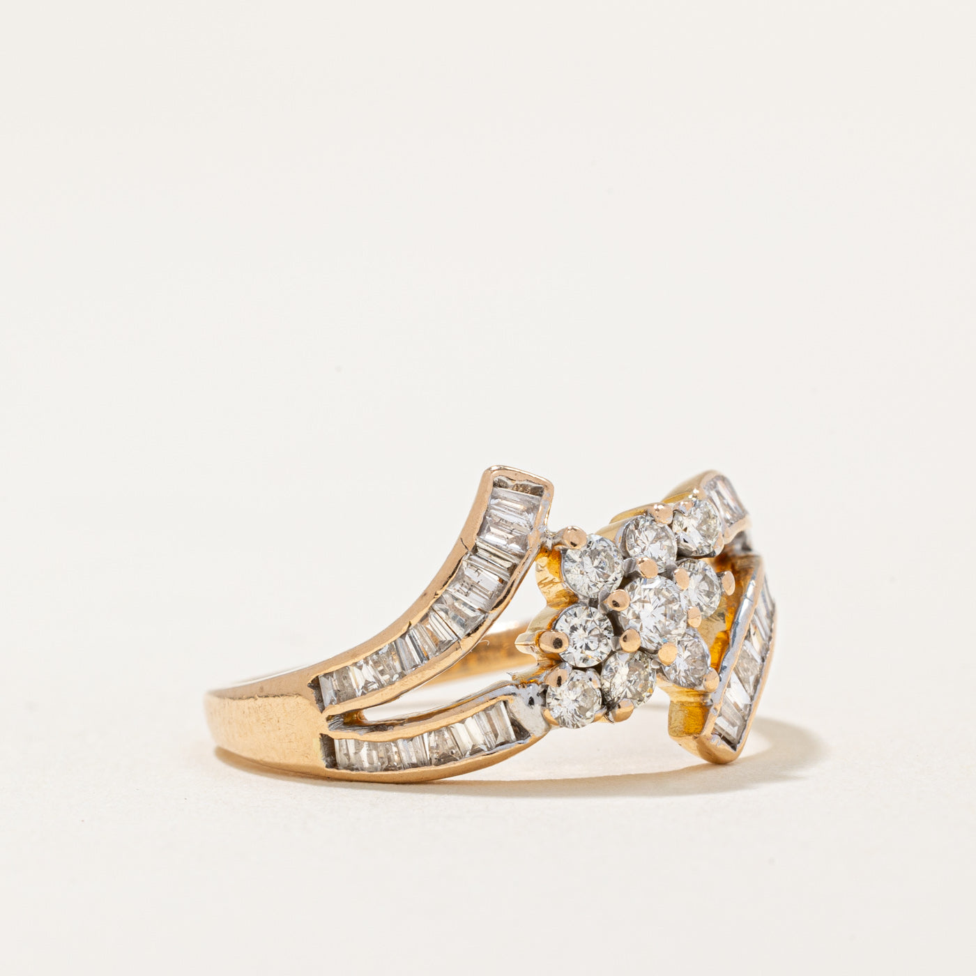 Diamond Waterfall Ring | 0.68ctw | SZ 6.5 |