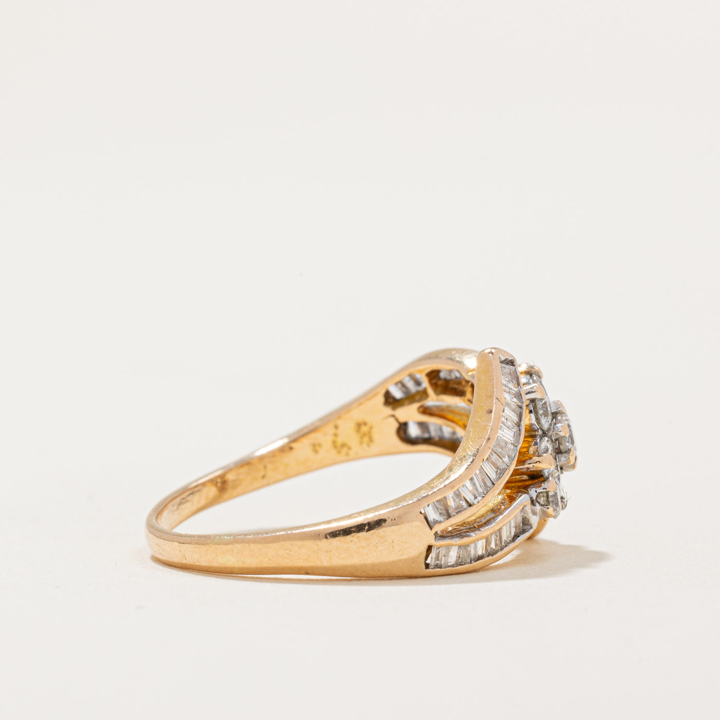 Diamond Waterfall Ring | 0.68ctw | SZ 6.5 |