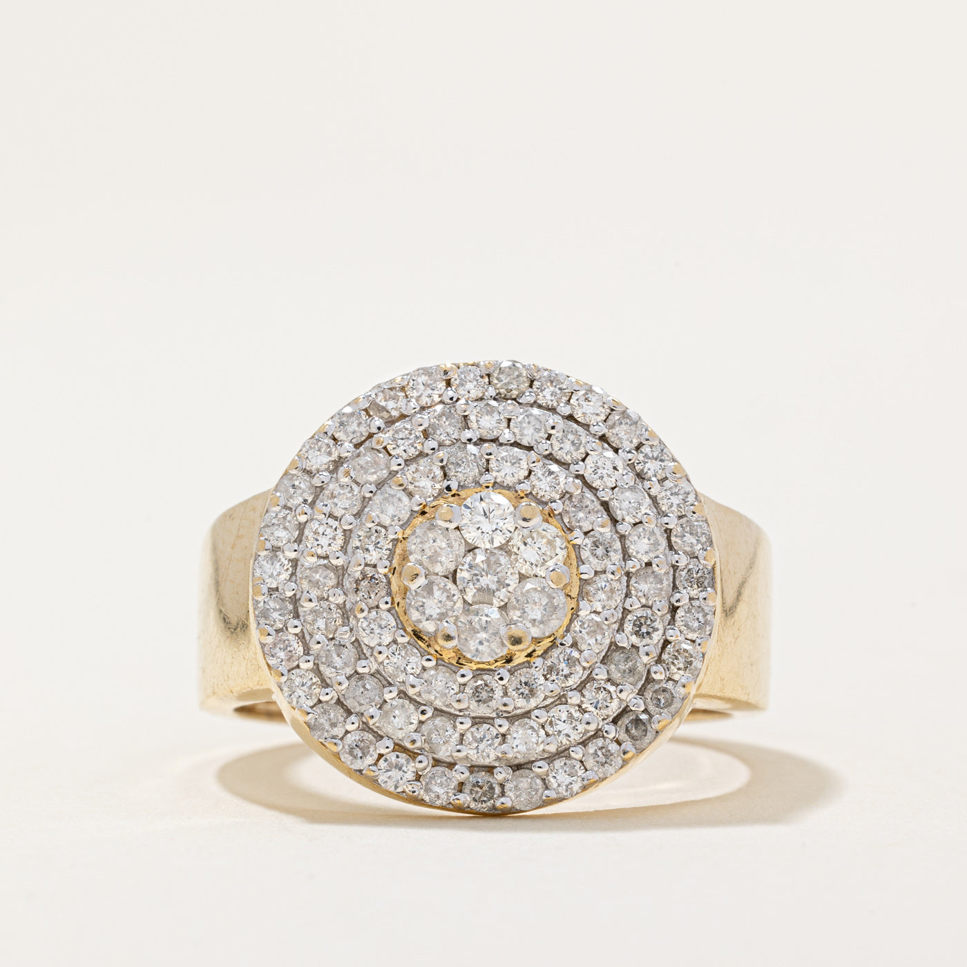 Pave Set Diamond Ring | 1.25ctw | SZ 9.25 |