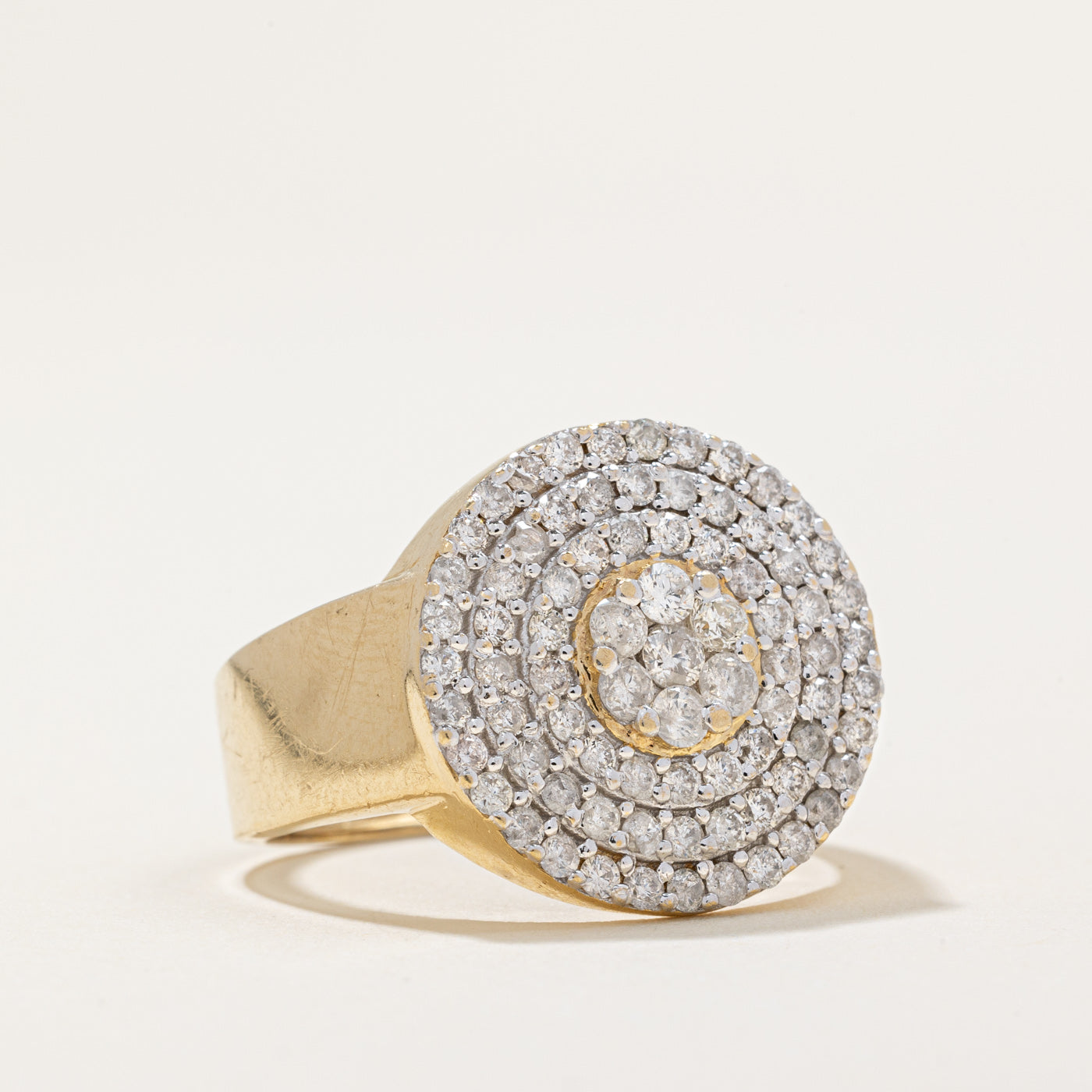 Pave Set Diamond Ring | 1.25ctw | SZ 9.25 |